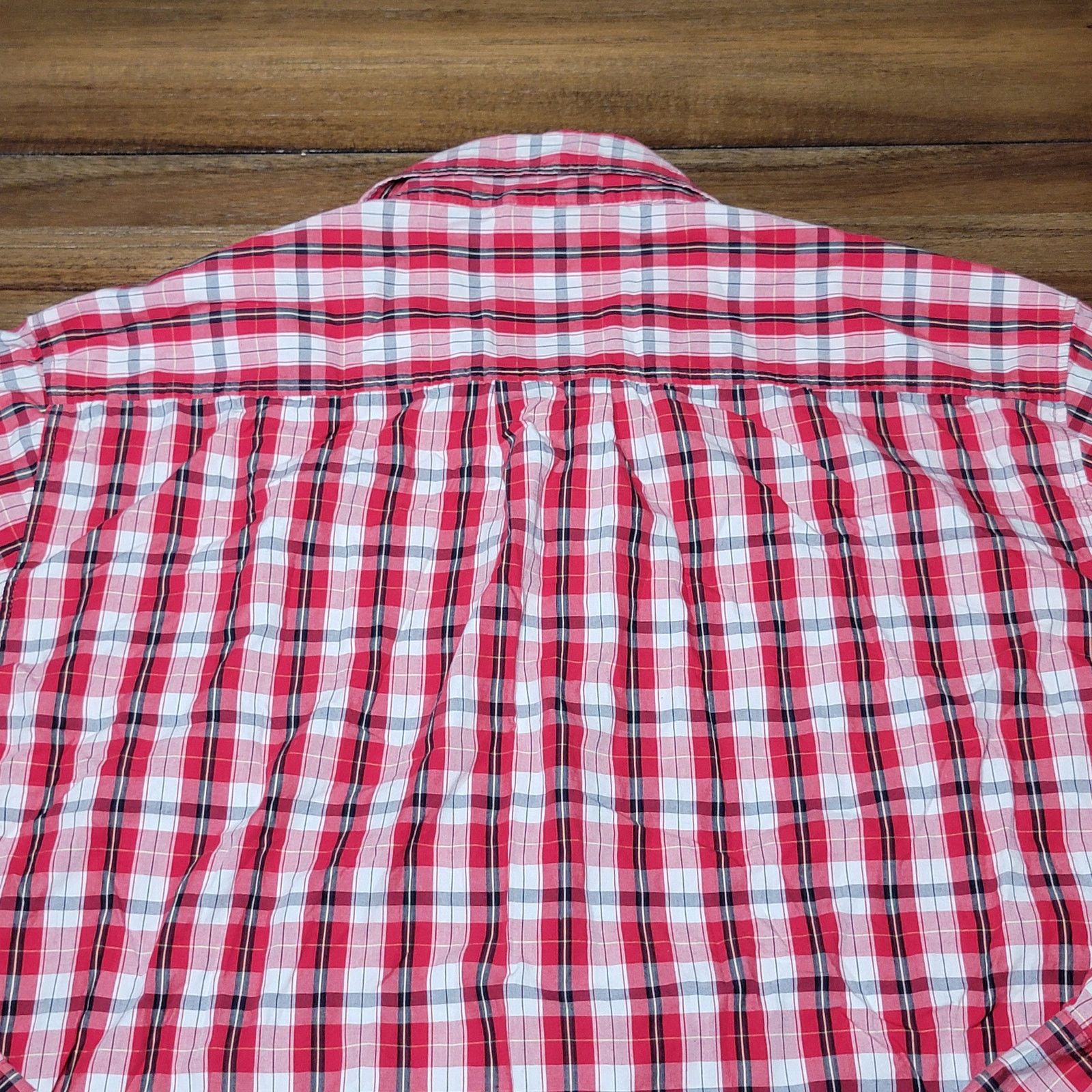 Southpole SouthPole LS Red Plaid Full Button Shirt - Size 3XL Size US XXL / EU 58 / 5 - 4 Thumbnail