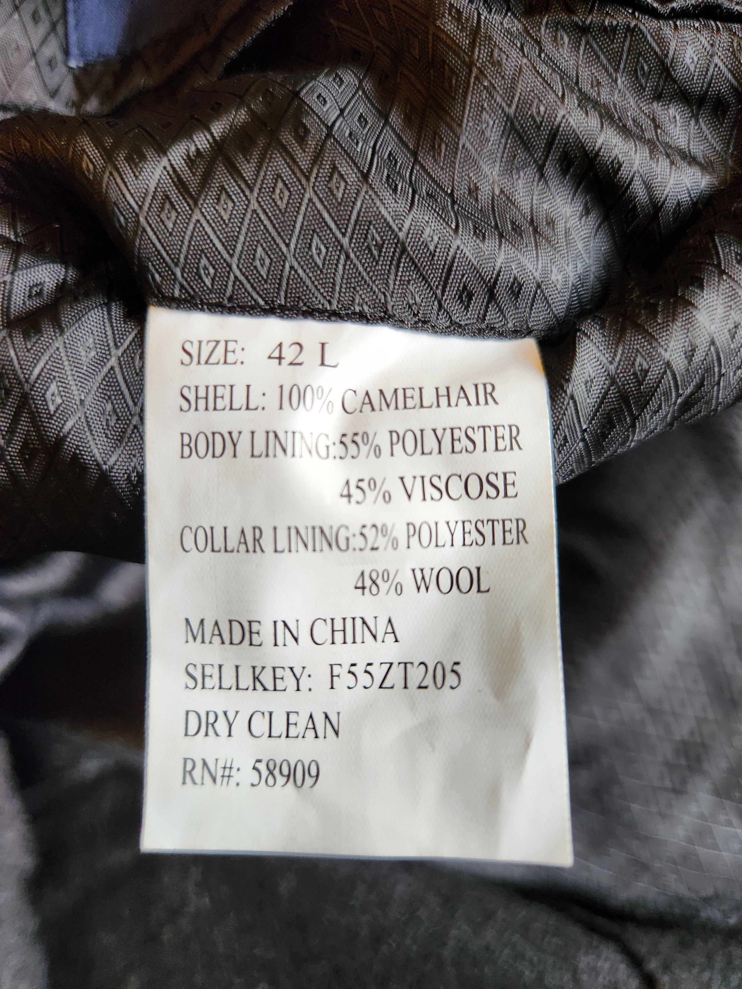 Turnbury NWOT 100% Camel Black Unstructured Blazer Size 42L - 4 Thumbnail