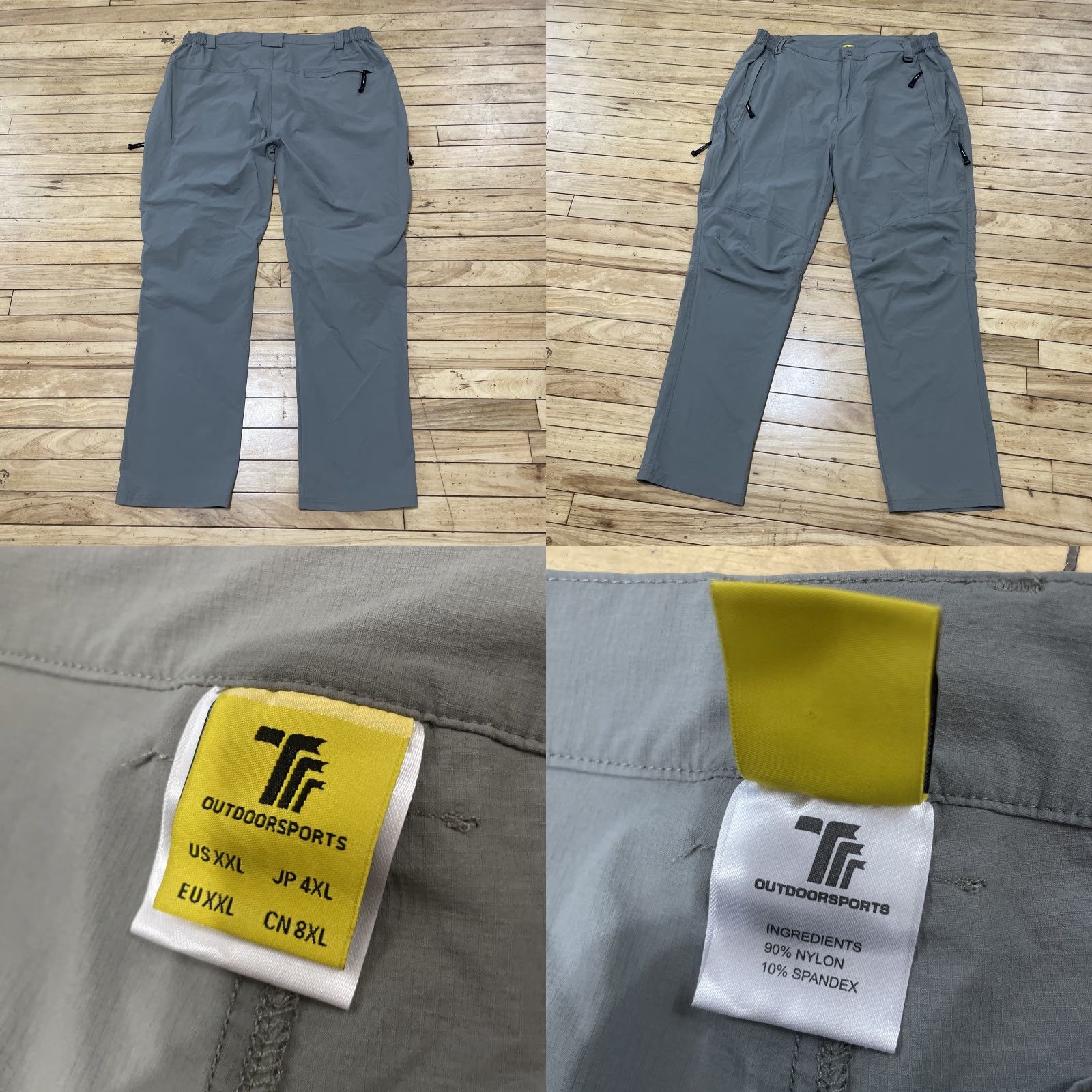 Vintage OutdoorSports Cargo Pants Men 2XL Hiking Straight Taper Pants Gray Athleisure Outdoor 2XL Mens Size US 39 - 9 Thumbnail