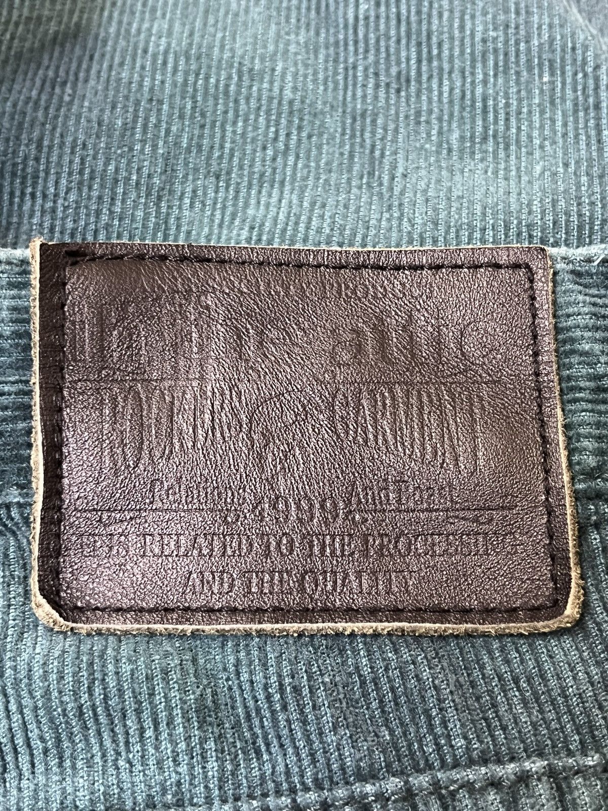 In The Attic IN THE ATTIC GREEN CORDUROY JEANS Size US 33 - 19 Thumbnail