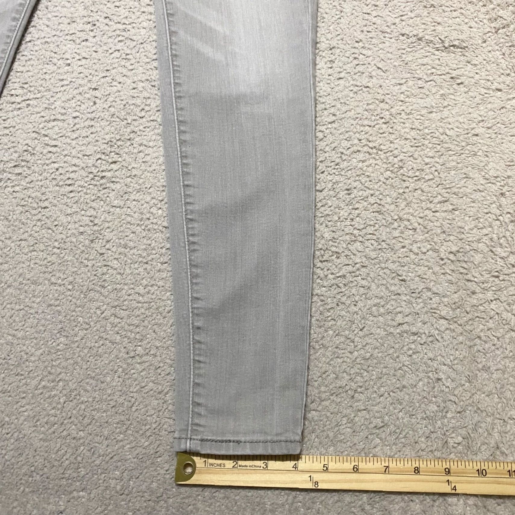Denizen DENIZEN Levi's Jeans Womens 13 Gray Denim Medium Wash Jegging Mid Rise 5-Pocket Stretch Mens Womens Size 34" / US 12 / IT 48 - 2 Thumbnail