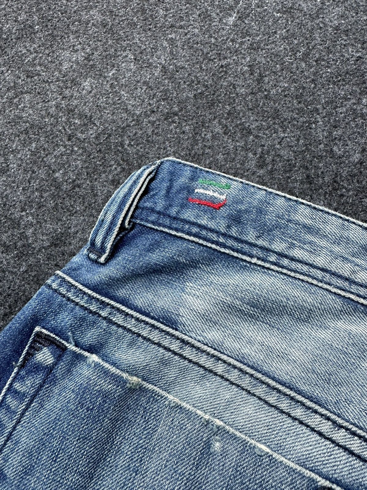 Beauty Beast × Diesel Diesel Safado Faded Washed Distressed Denim D3 Size US 30 / EU 46 - 14 Thumbnail