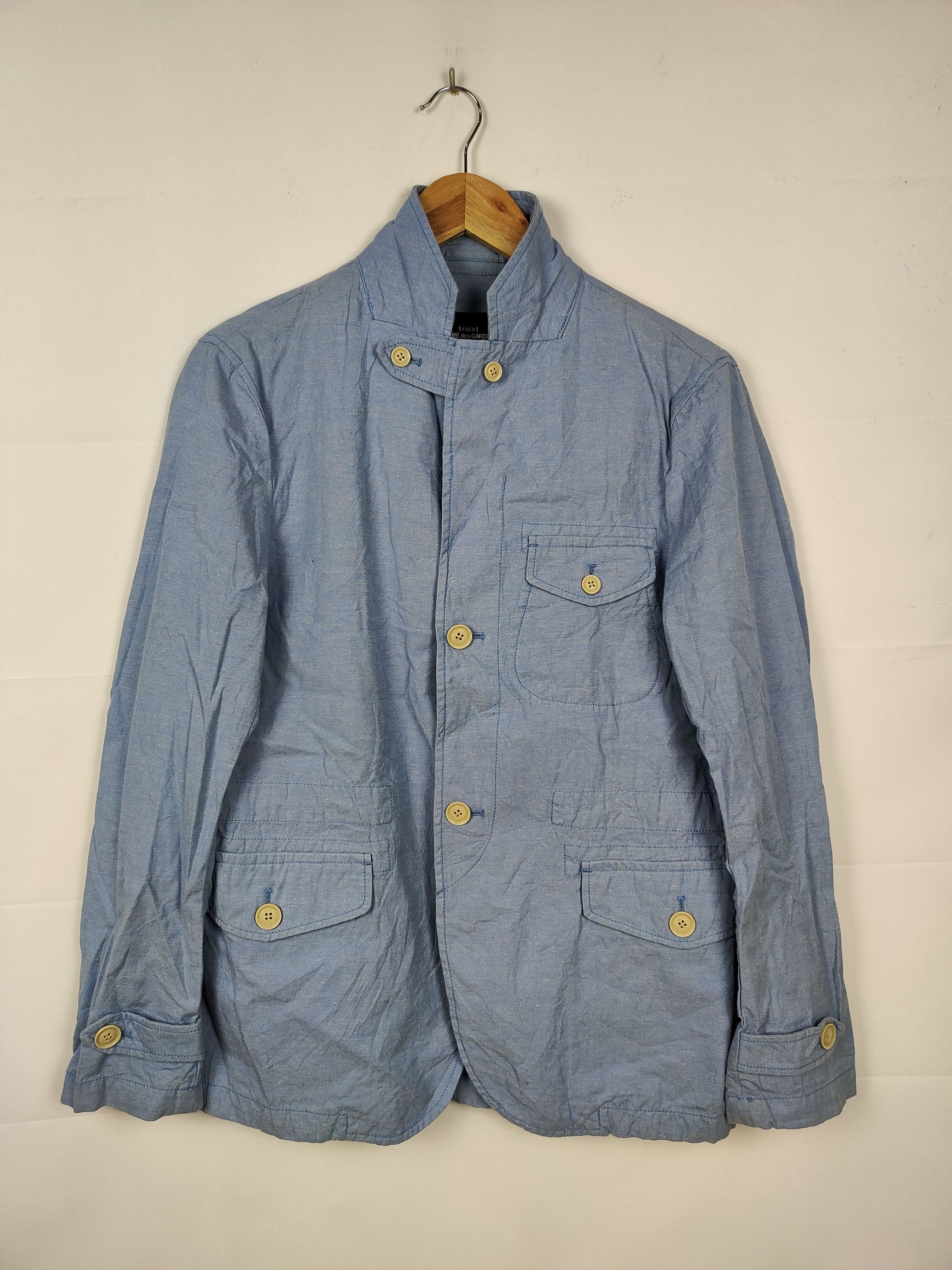 Comme des Garcons × Japanese Brand Tricot Comme des Garçons Middle String Military Style Jacket Size US M / EU 48-50 / 2 - 1 Thumbnail