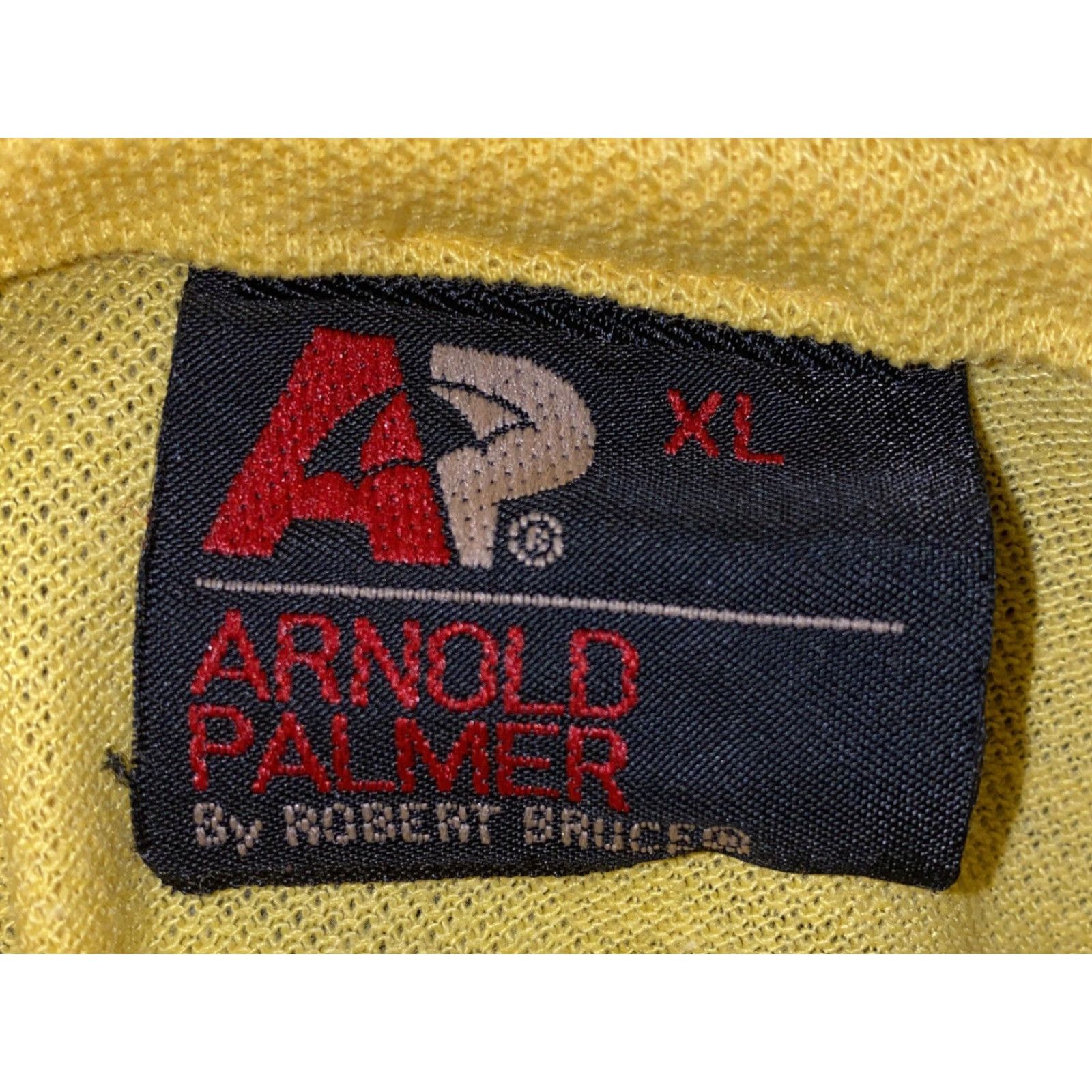 Vintage VINTAGE Arnold Palmer By Robert Bruce Mens Yellow Short Sleeve Polo Shirt XL Size US XL / EU 56 / 4 - 5 Thumbnail