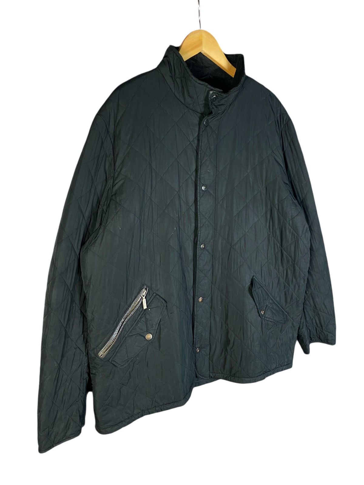 Barbour Barbour Powell Mens Black Quilted Jacket Size US XL / EU 56 / 4 - 3 Thumbnail