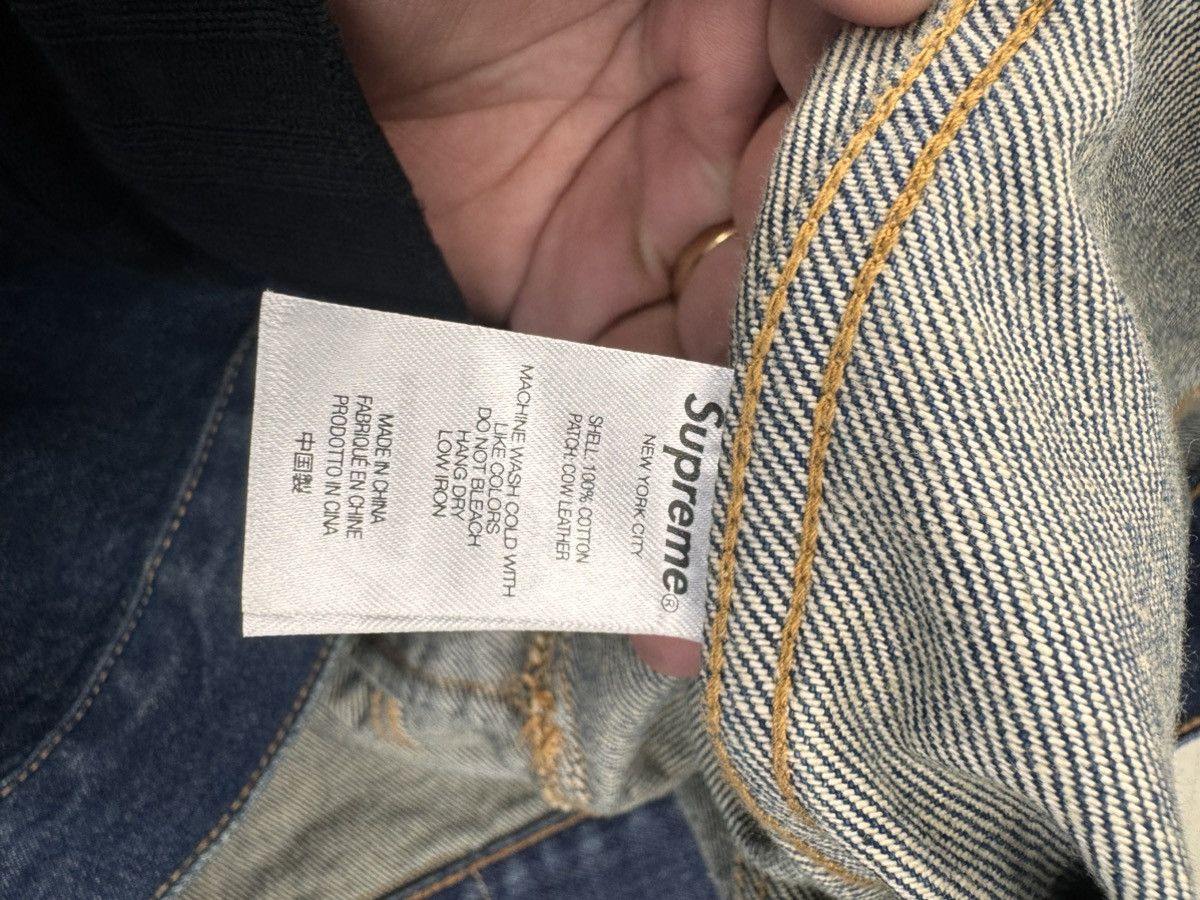 Supreme Supreme Shibori Denim Trucker Jacket (Indigo) Size US XL / EU 56 / 4 - 4 Thumbnail