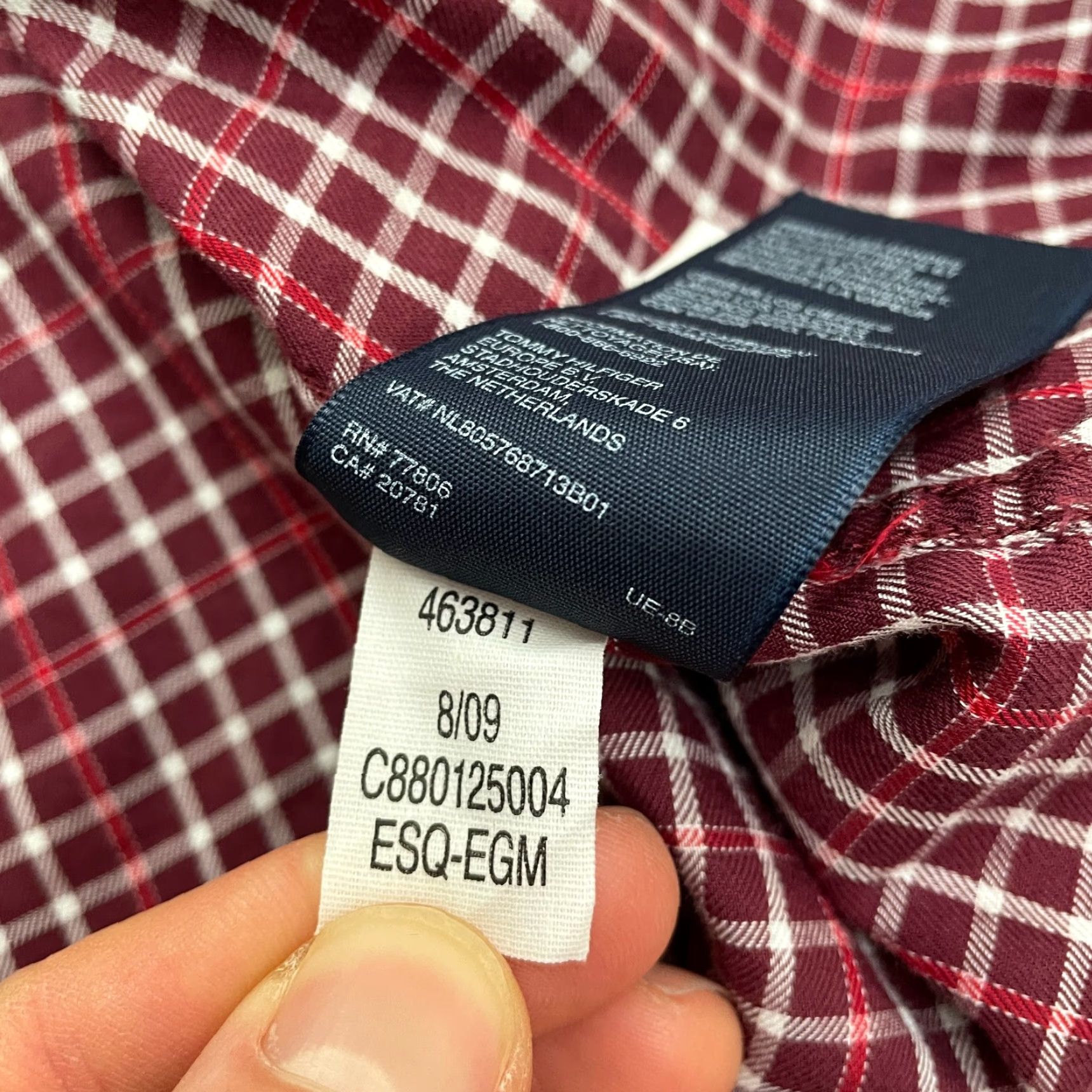 Tommy Hilfiger Tommy Hilfiger Flannel Shirt Mens XL Red Plaid Long Sleeve Button Down Casual Size US XL / EU 56 / 4 - 7 Thumbnail