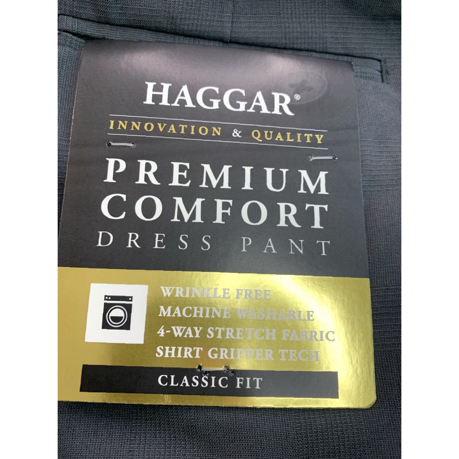 Haggar Haggar Dress Pants Men’s 38x29 Gray NWT-12352) Size US 38 / EU 54 - 2 Thumbnail