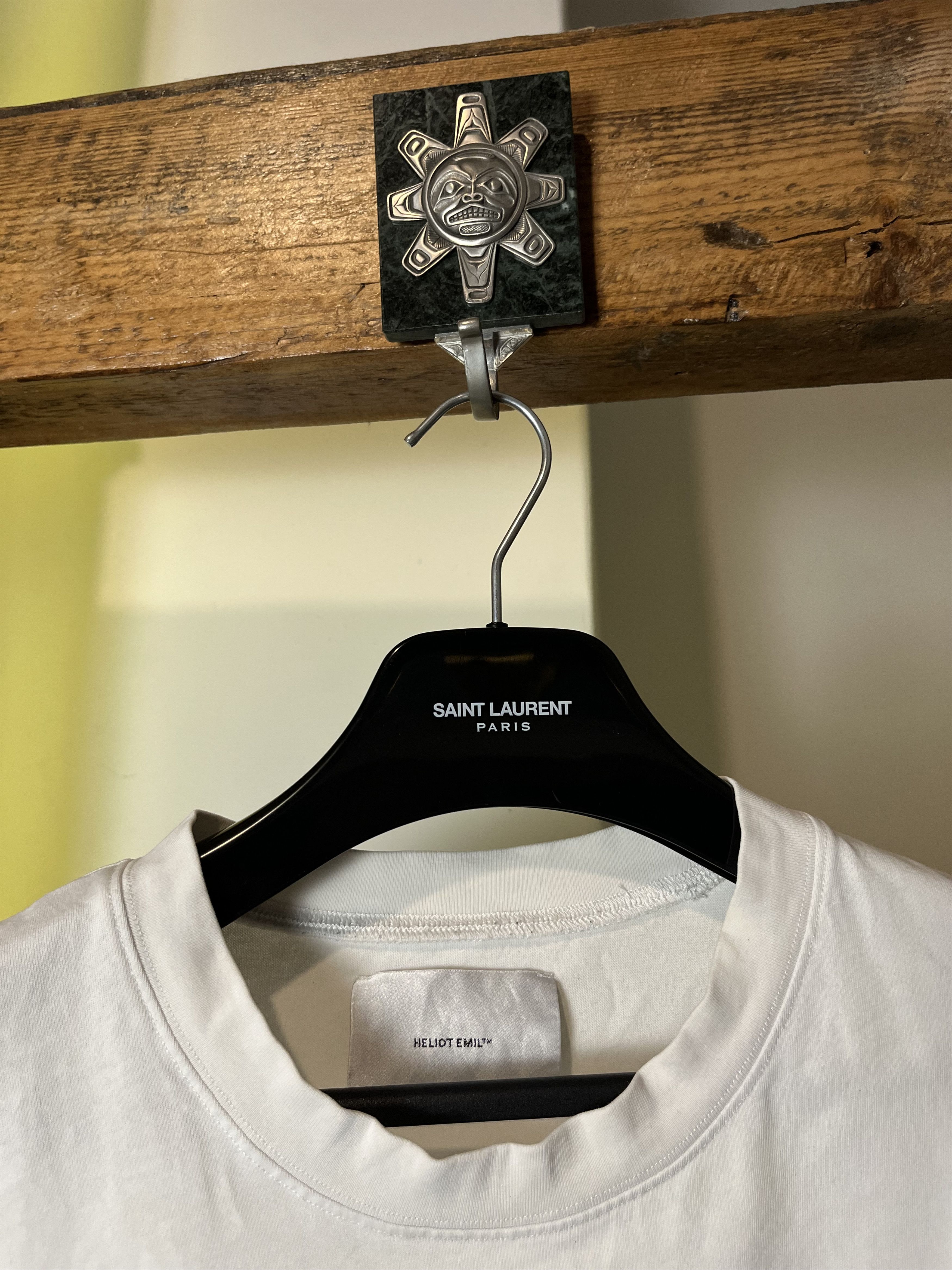 Designer × Helmut Lang Heliot Emil Secret Pocket White Tee Size US M / EU 48-50 / 2 - 3 Thumbnail