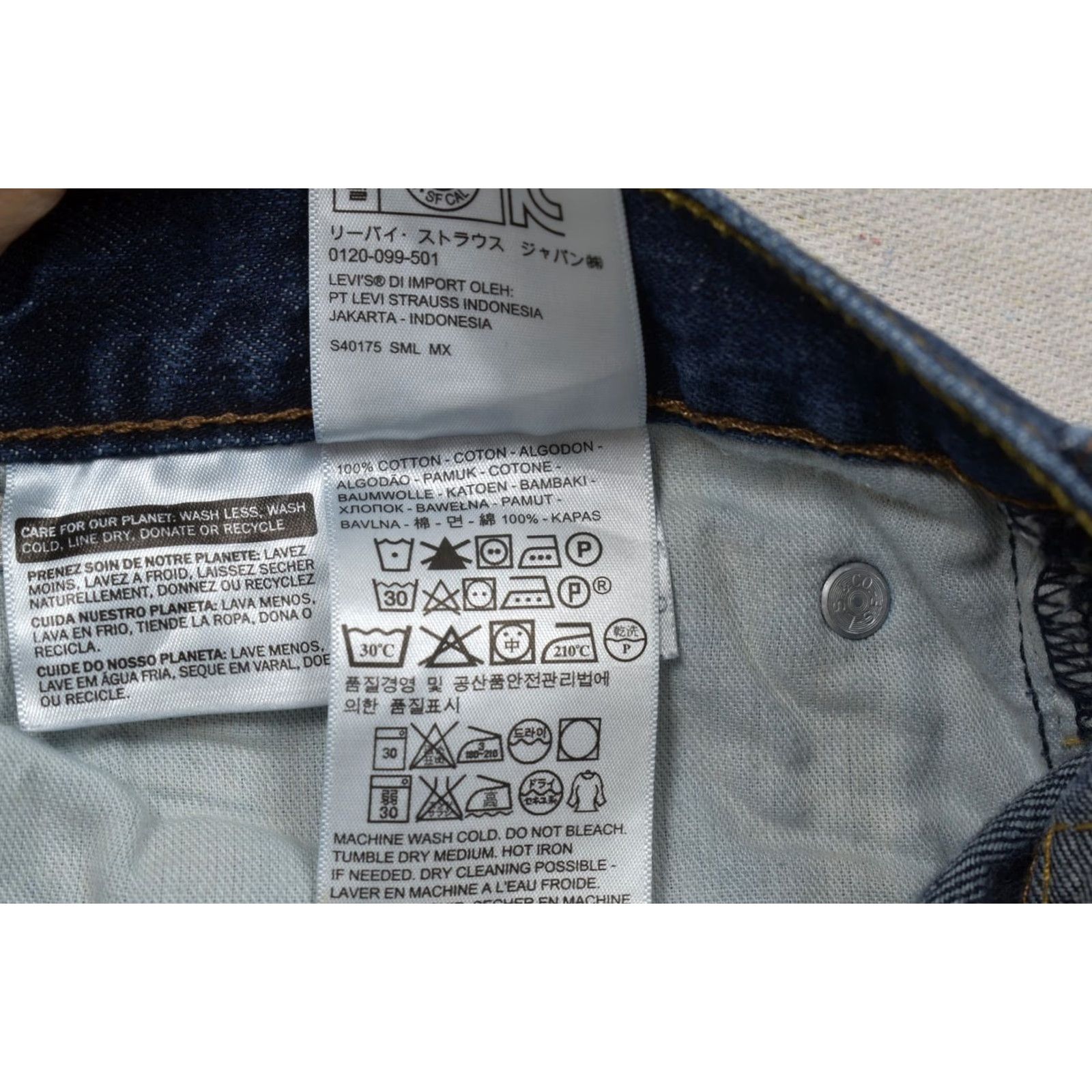 Levi's Levi's 541 Athletic Taper Jeans Blue Denim W42 L30 Cotton Blend Stretch 5-Pocket Logo Zip Men Regular Size Size US 42 / EU 58 - 8 Thumbnail