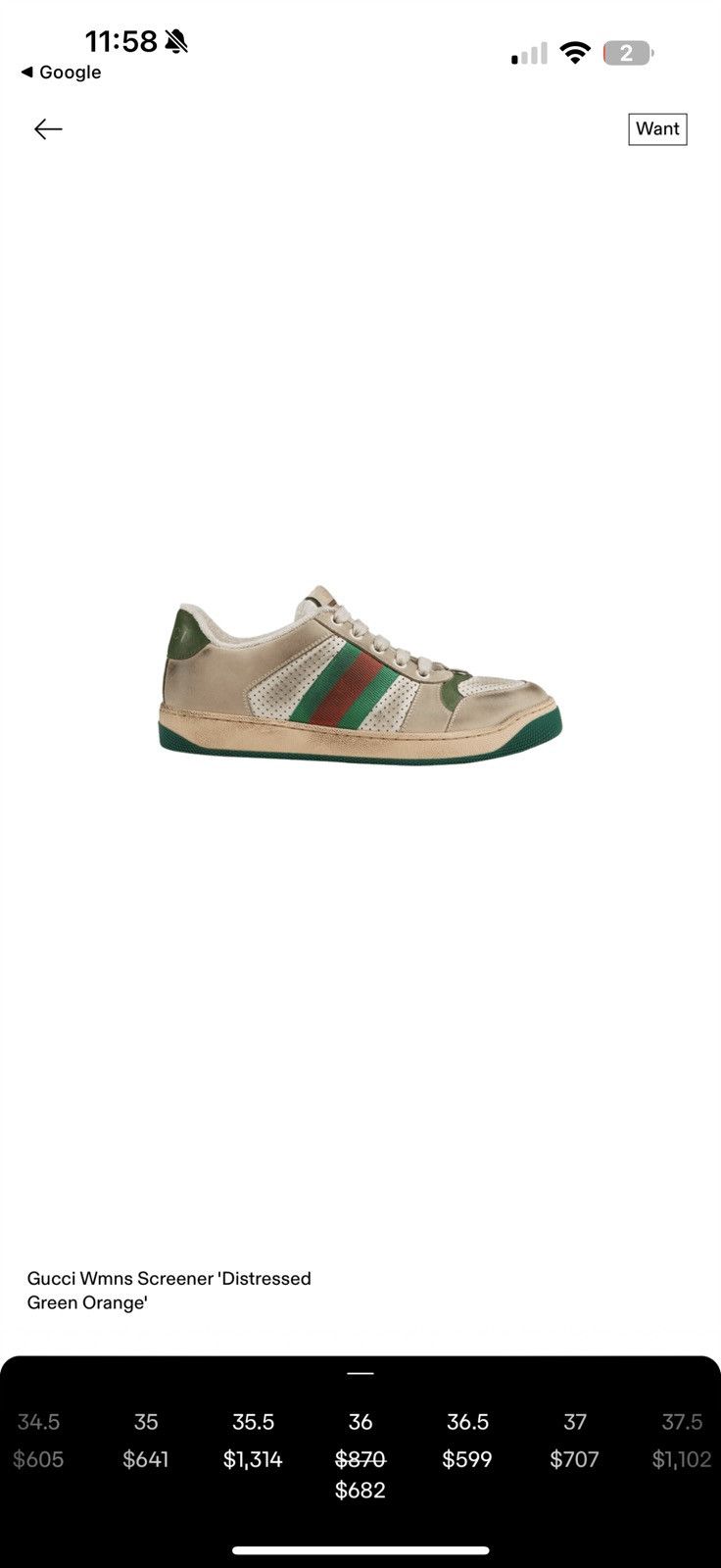 Gucci Gucci Distressed Style Low Top Shoes 36G/6US Women’s Size US 6 / IT 36 - 16 Thumbnail