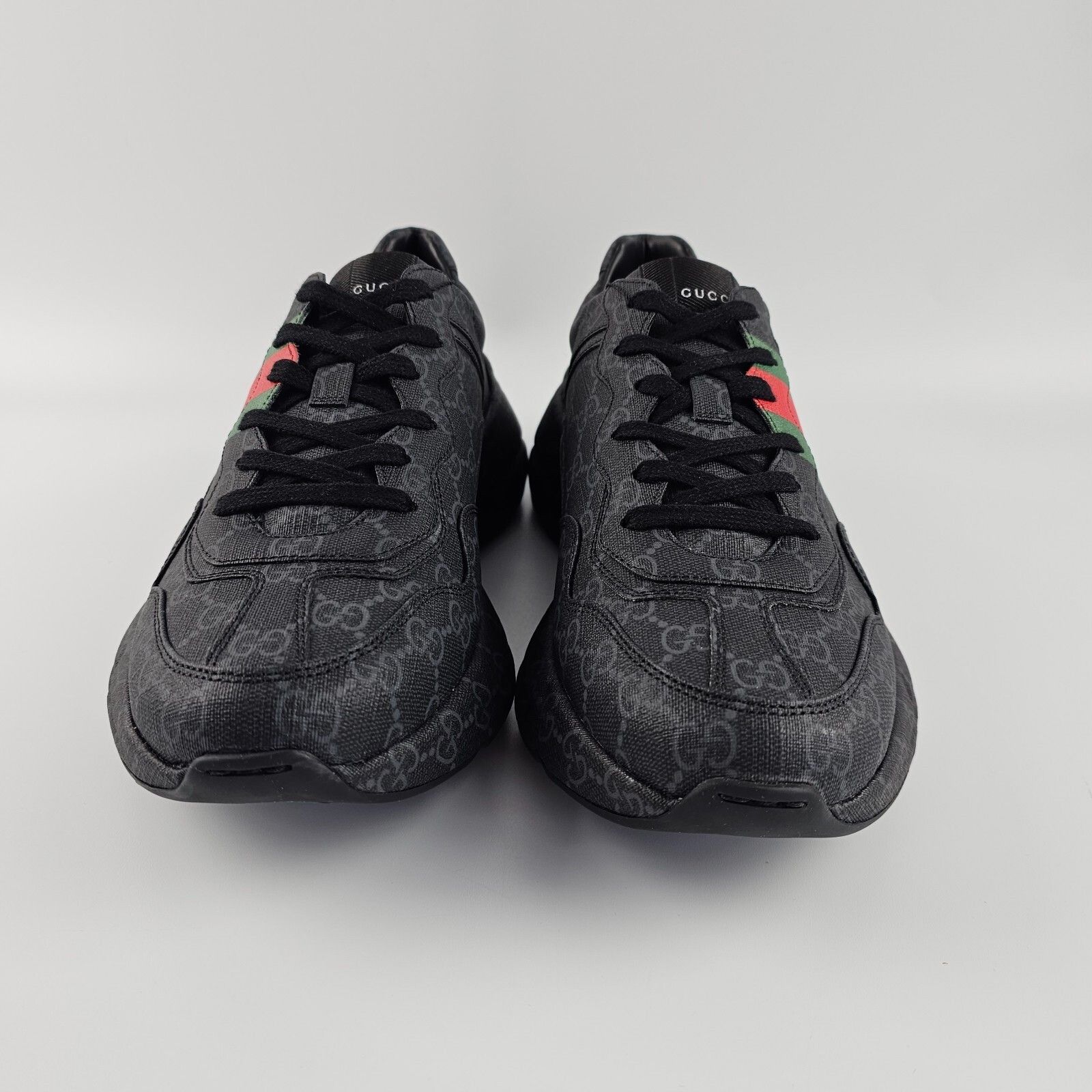 Gucci GUCCI Rython Men's Black GG Canvas Sneakers New And Authenti Size US 8 / EU 41 - 5 Thumbnail