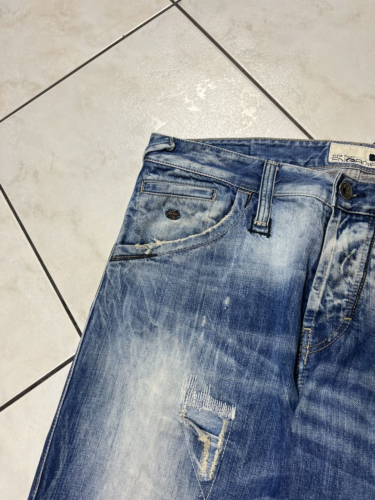Energie × Vintage Vintage Energie distressed marrey jeans denim with keychain Size US 36 / EU 52 - 7 Thumbnail