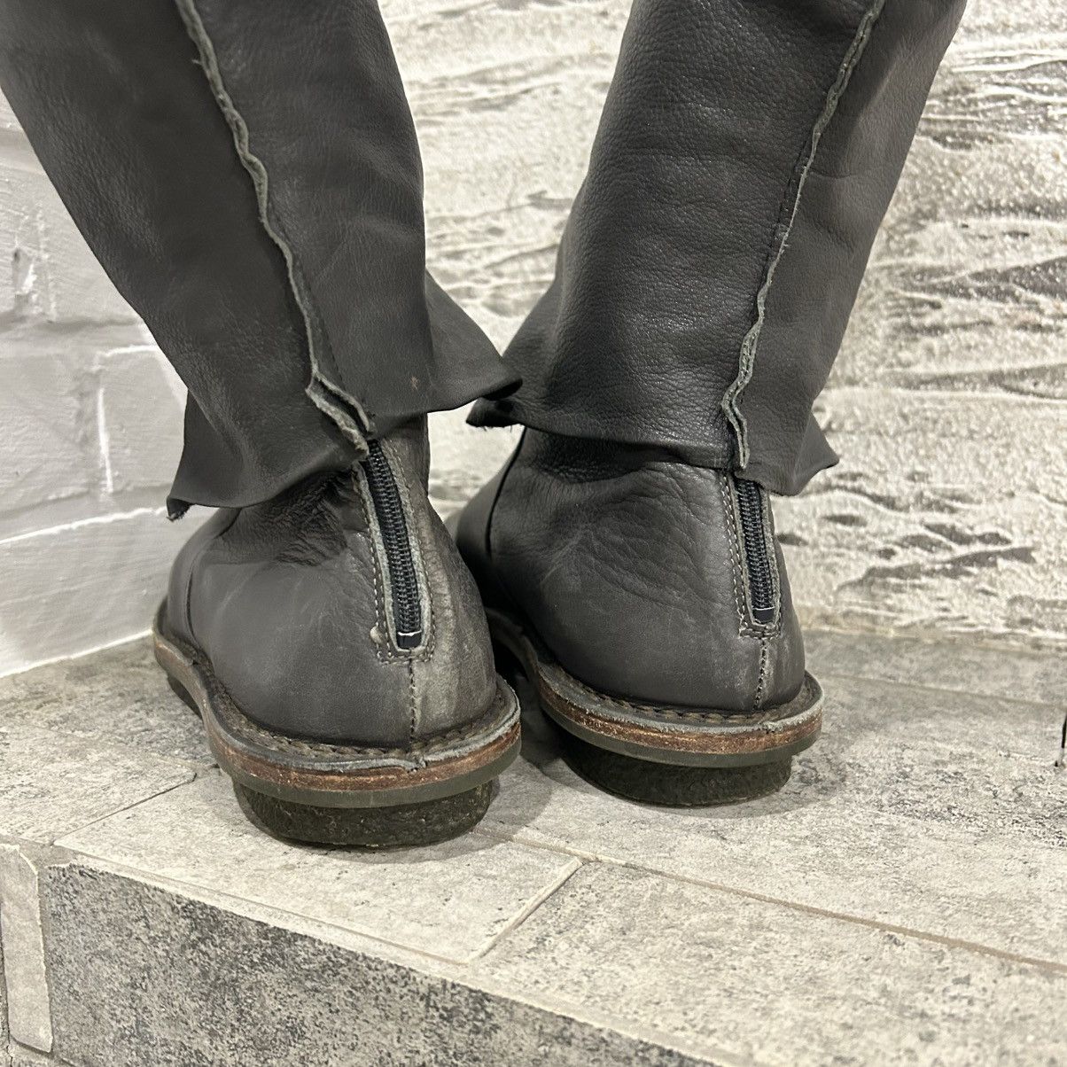 Trippen Trippen Avant Garde Asymmetrical Leather High Boots ma+Style Size US 6 / EU 39 - 9 Thumbnail