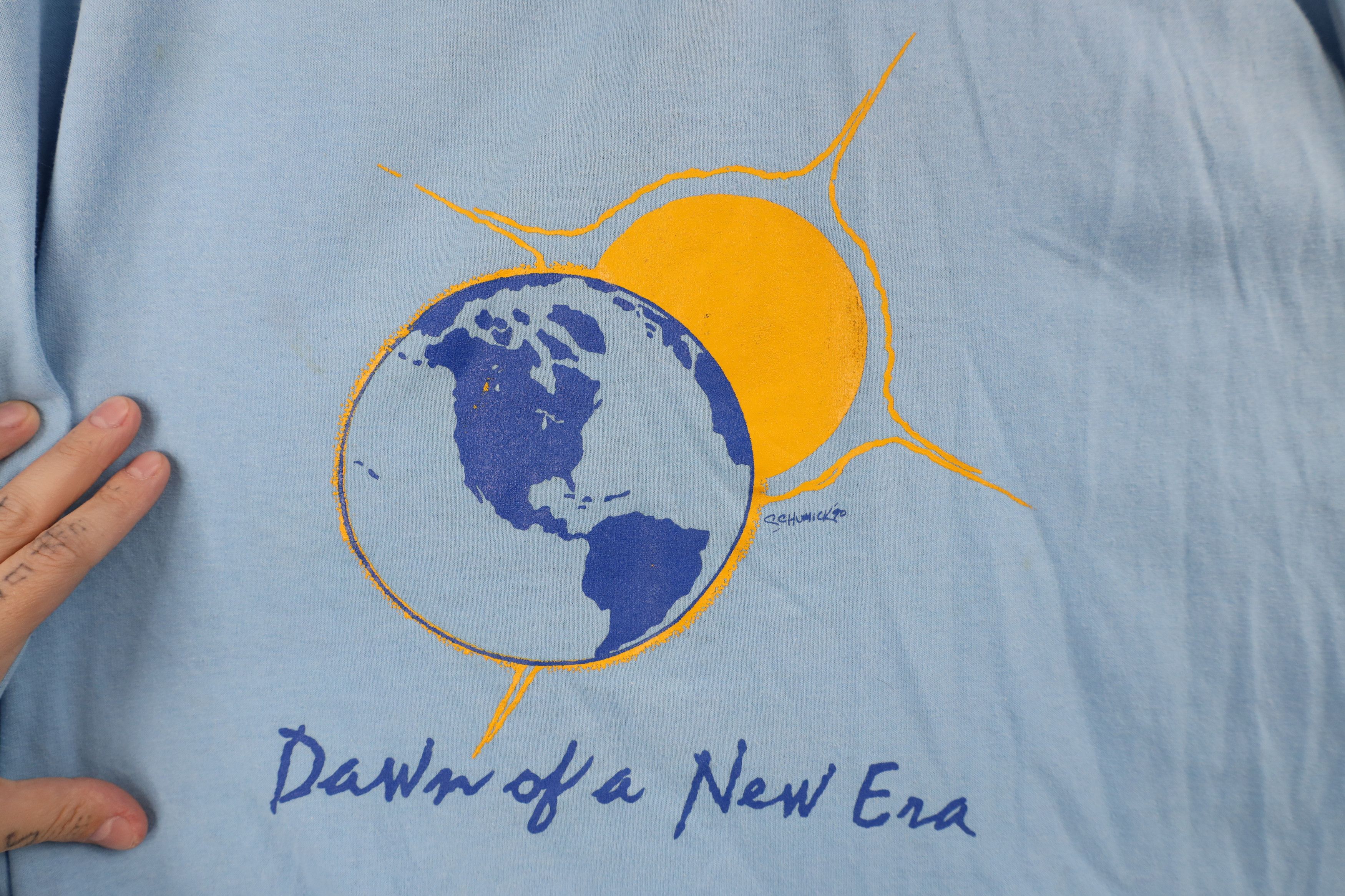 Vintage Vintage 90s Day Sun Long Sleeve T-Shirt Carolina Blue USA Size US XL / EU 56 / 4 - 4 Thumbnail