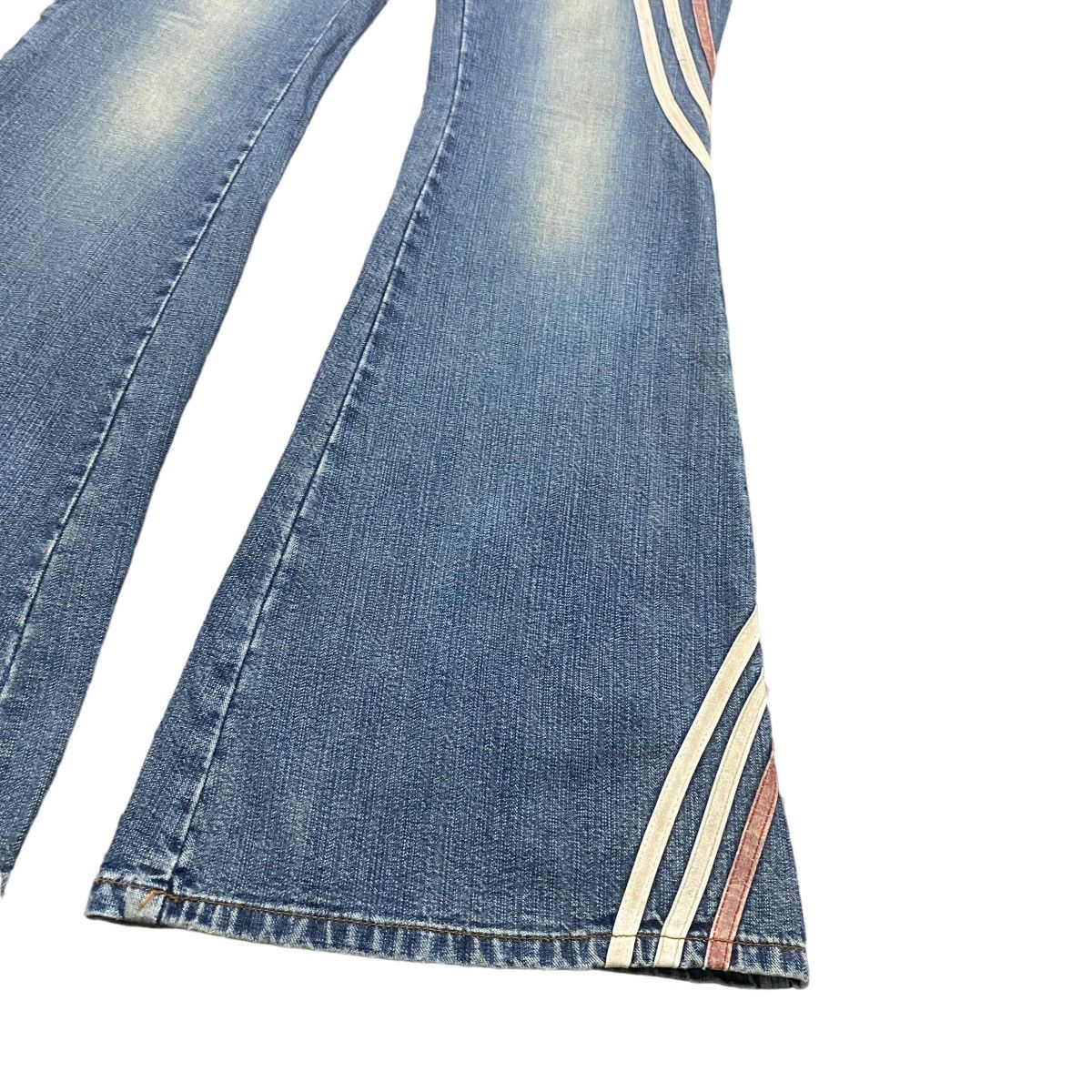 Japanese Brand Super Flare🔥 ALGONQUINS Hypnotic Denim Flare Jeans Size 28" / US 6 / IT 42 - 9 Thumbnail