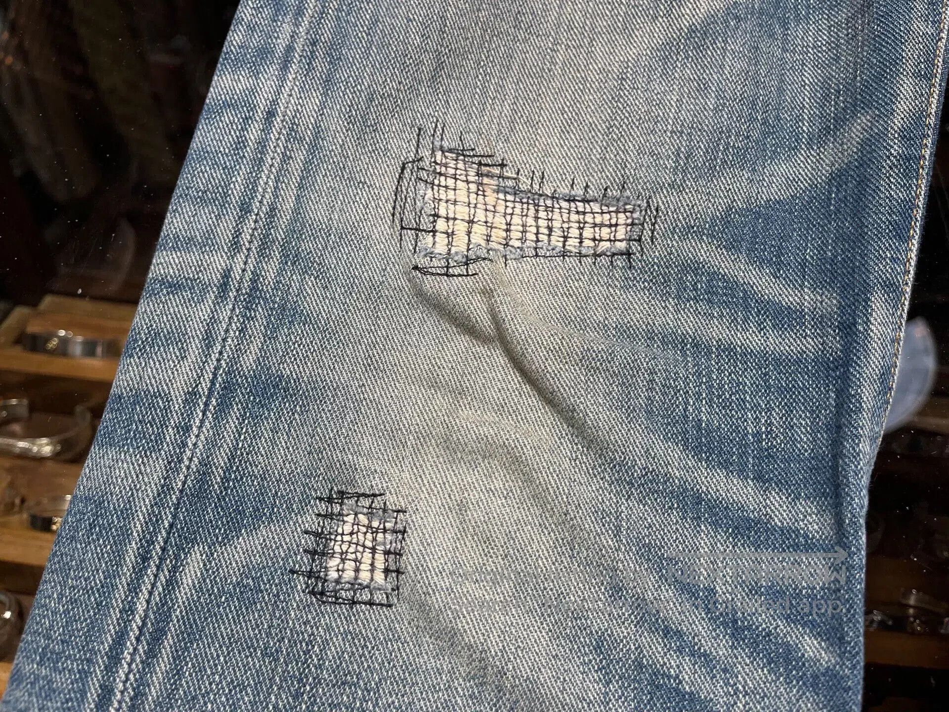 RRL Ralph Lauren distressed vintage wash jeans by rrl. Size US 30 / EU 46 - 5 Thumbnail