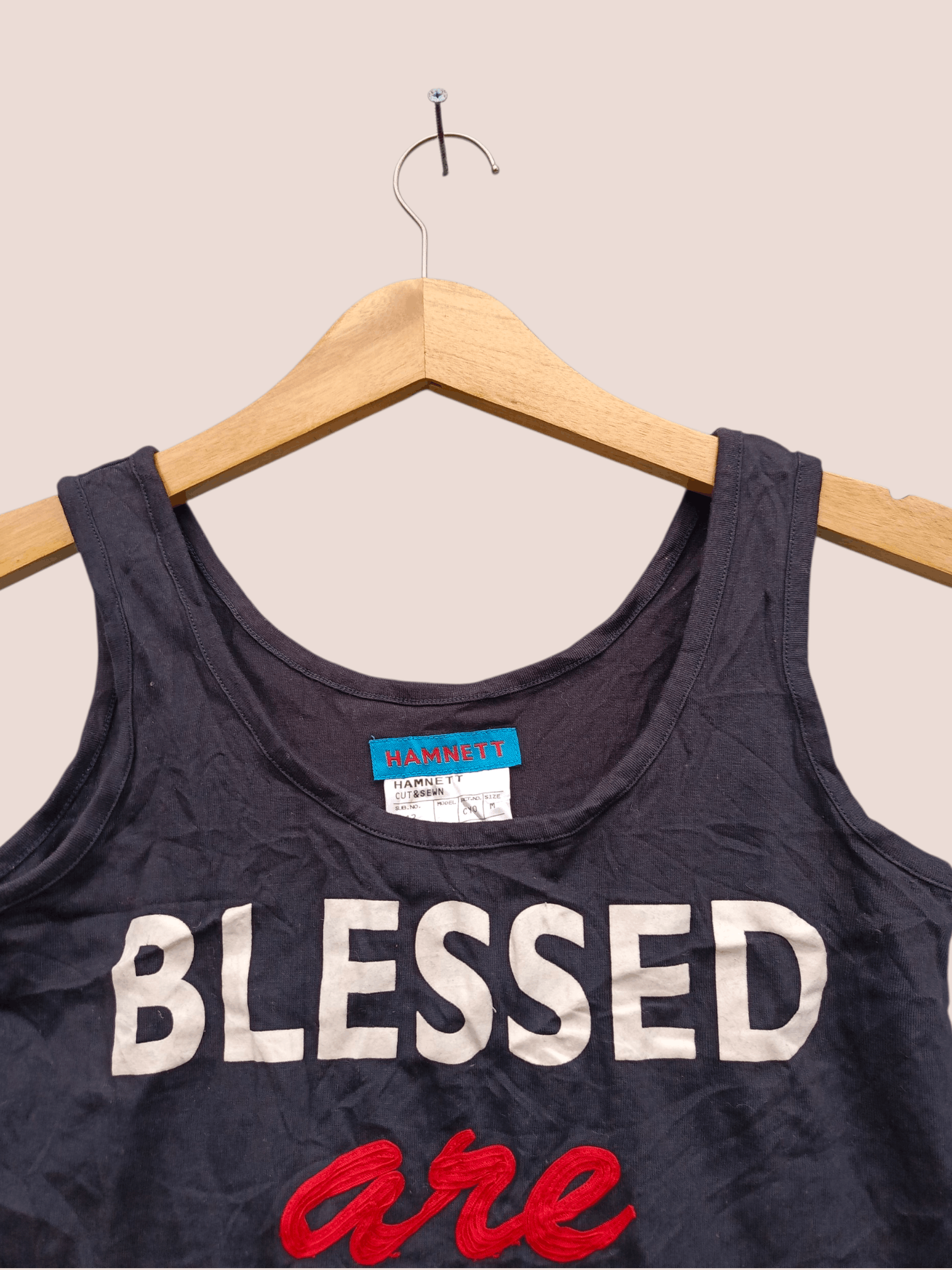 Japanese Brand Hamnett blessed are the meek tank tops Size M / US 6-8 / IT 42-44 - 2 Thumbnail