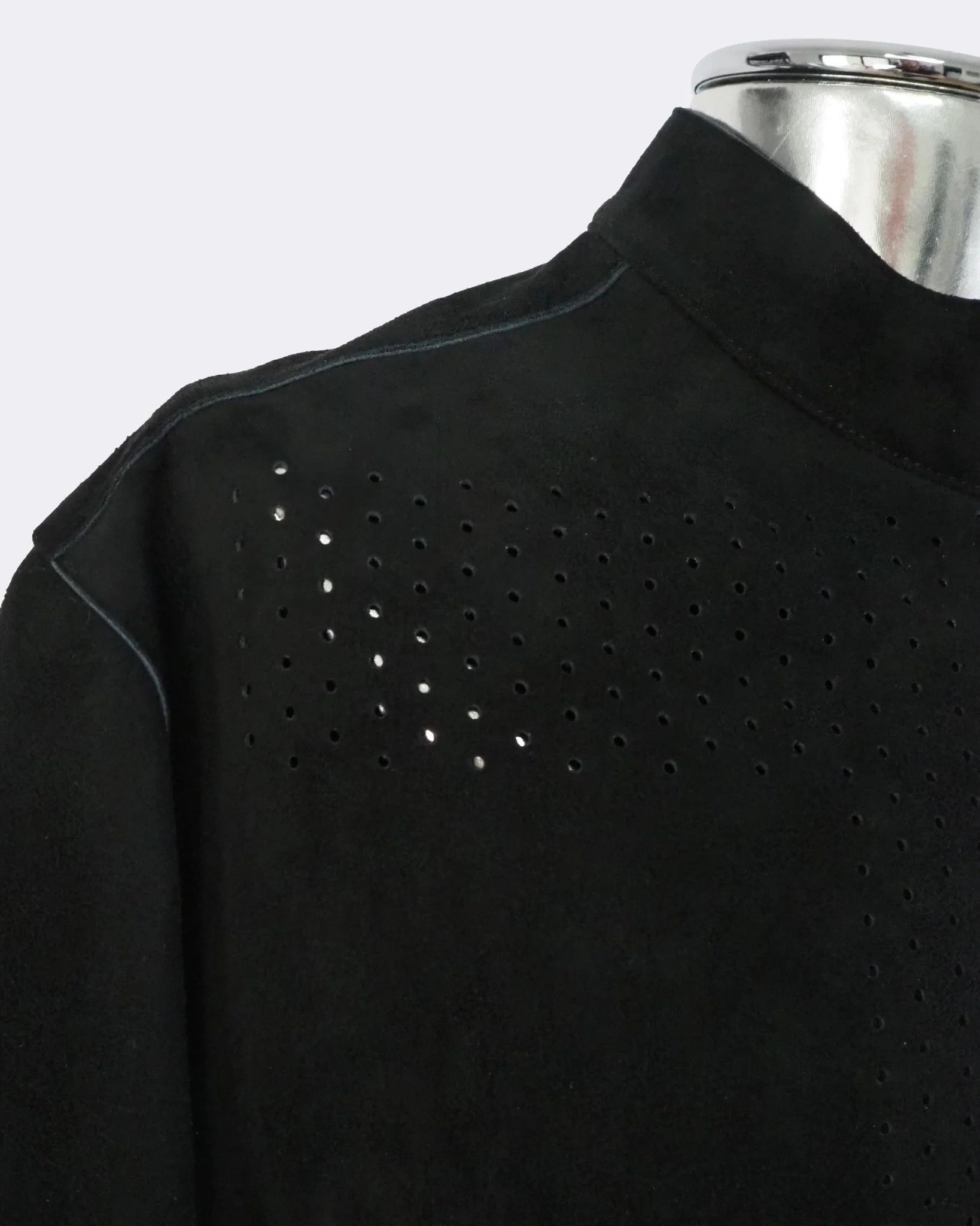 Gianfranco Ferre Men's Gianfranco Ferre Perforated Suede leather Jacket $1150 Size US XXL / EU 58 / 5 - 8 Thumbnail