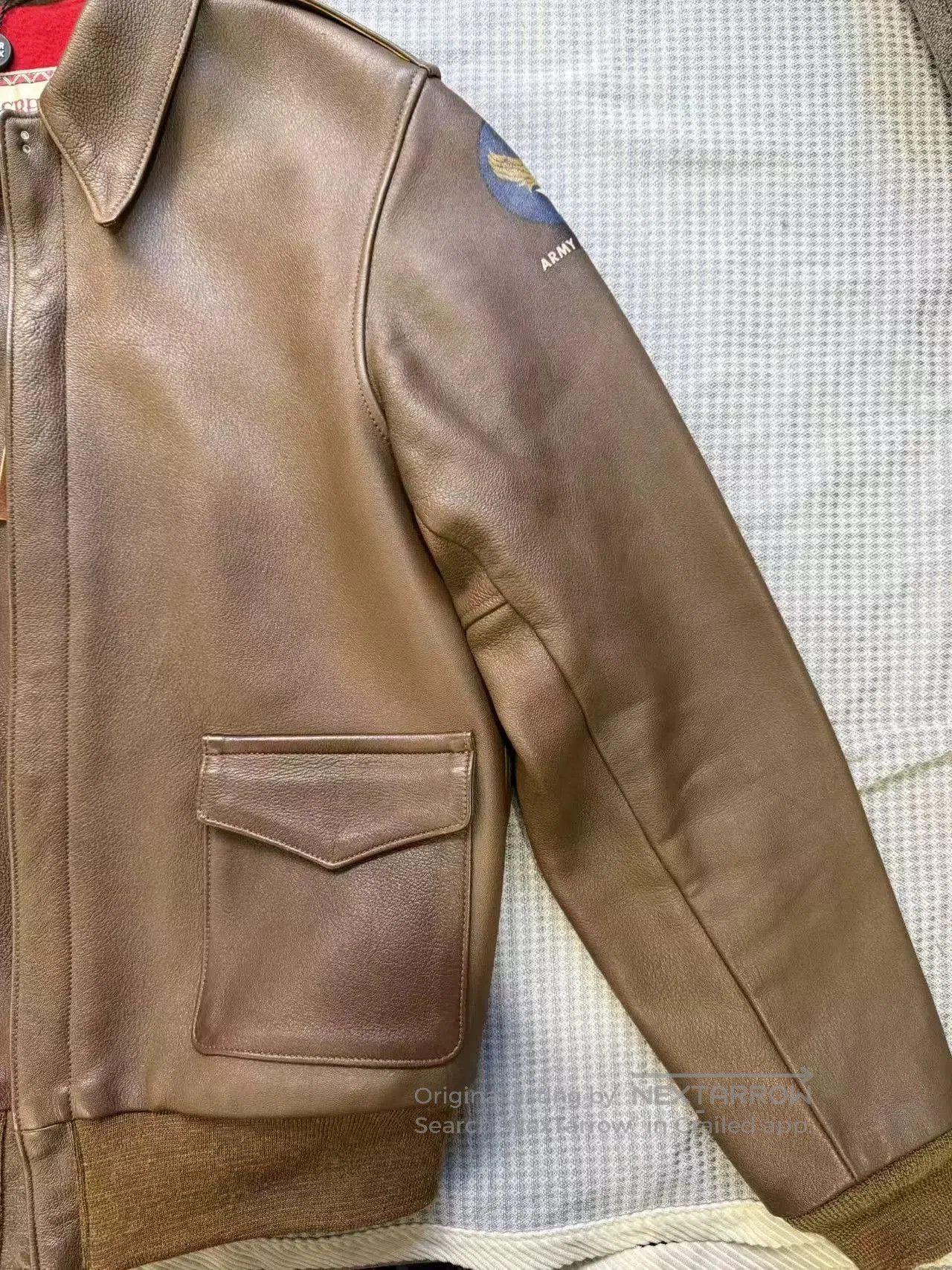 The Real McCoy's Real McCoy A2 Sheepskin Jacket. Size US XXS / EU 40 - 3 Thumbnail