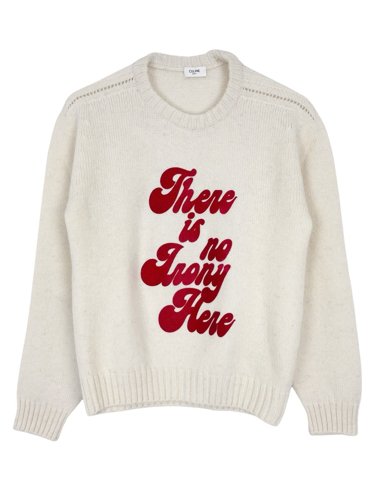Celine × Hedi Slimane S/S 2020 “There Is No Irony Here“ Sweater (SS20 David Kramer Size US M / EU 48-50 / 2 - 1 Thumbnail