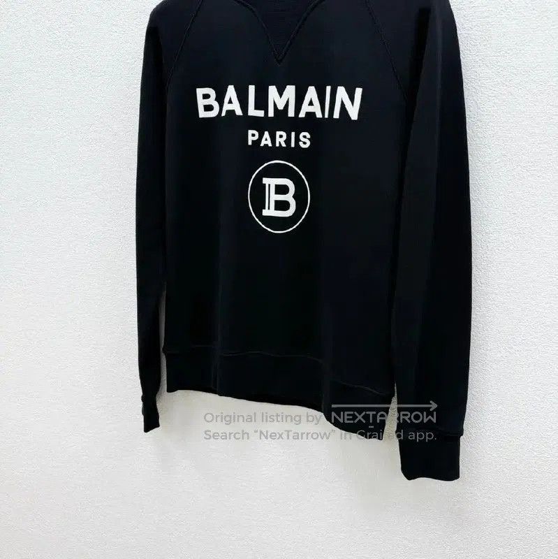 Balmain Balmain Black Cotton Long Sleeve Sweatshirt . Size US S / EU 44-46 / 1 - 5 Thumbnail