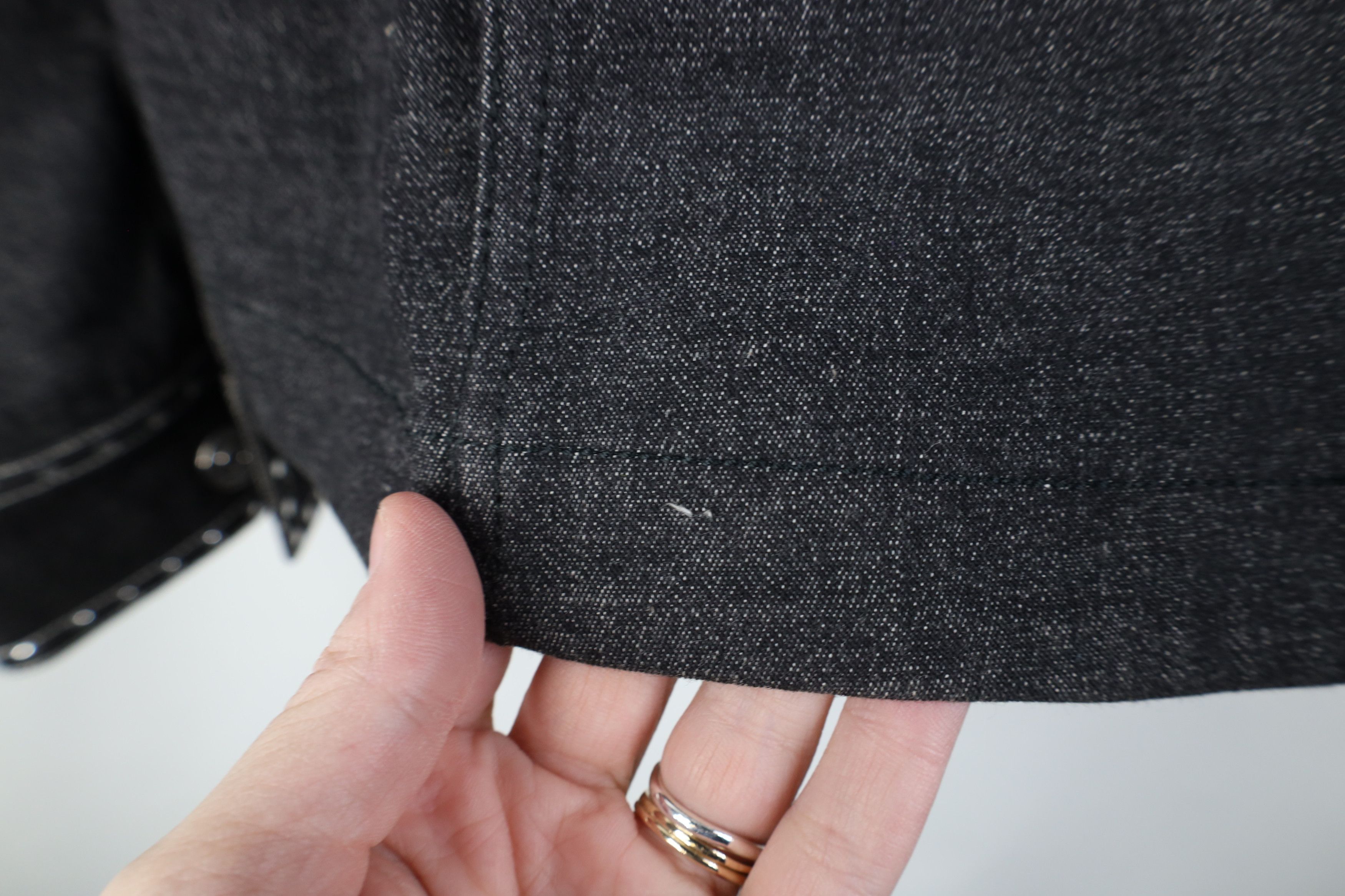 St. John Vintage 90s St John Sport Full Zip Denim Jacket Gray USA Size L / US 10 / IT 46 - 5 Thumbnail