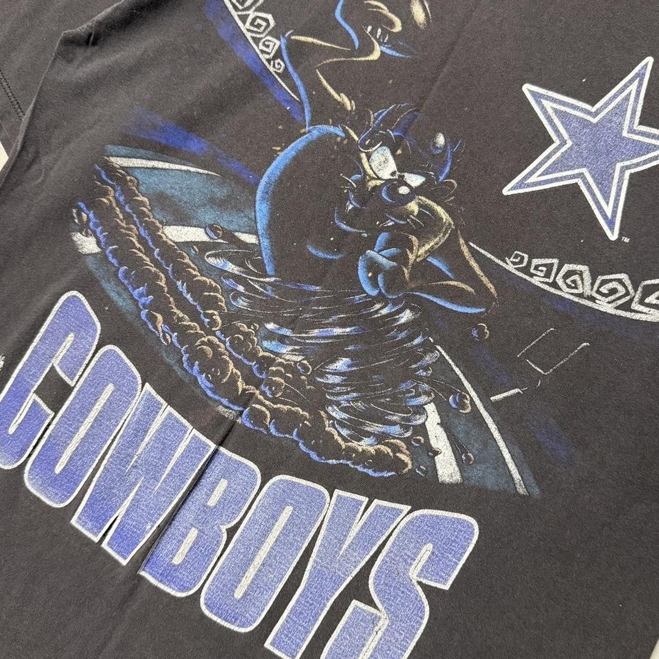 NFL Dallas Cowboys Faded Taz Looney Tunes NFL Shirt Black Large Size US L / EU 52-54 / 3 - 2 Thumbnail