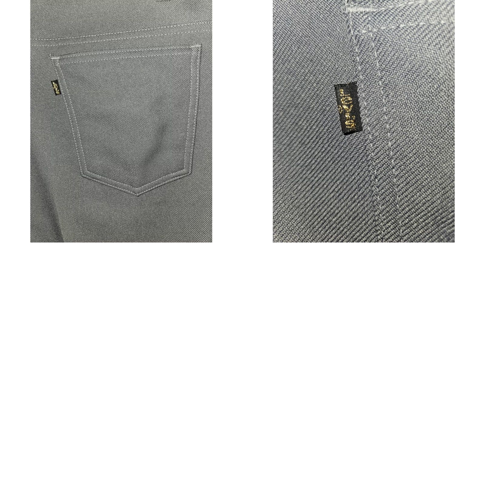 Levi's VINTAGE Levis Pants Mens 42 Gray Polyester Dress Slacks Straight Microfiber 90s Cowboys Western Workwear Mens Size US 42 / EU 58 - 8 Thumbnail