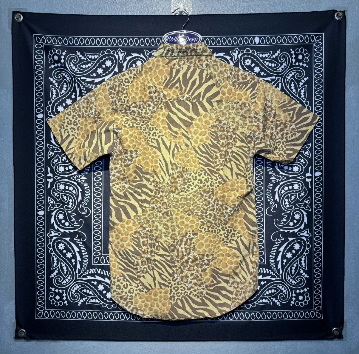 Vintage Vtg Altro Leopard Button Up Shirt Size US M / EU 48-50 / 2 - 2 Thumbnail