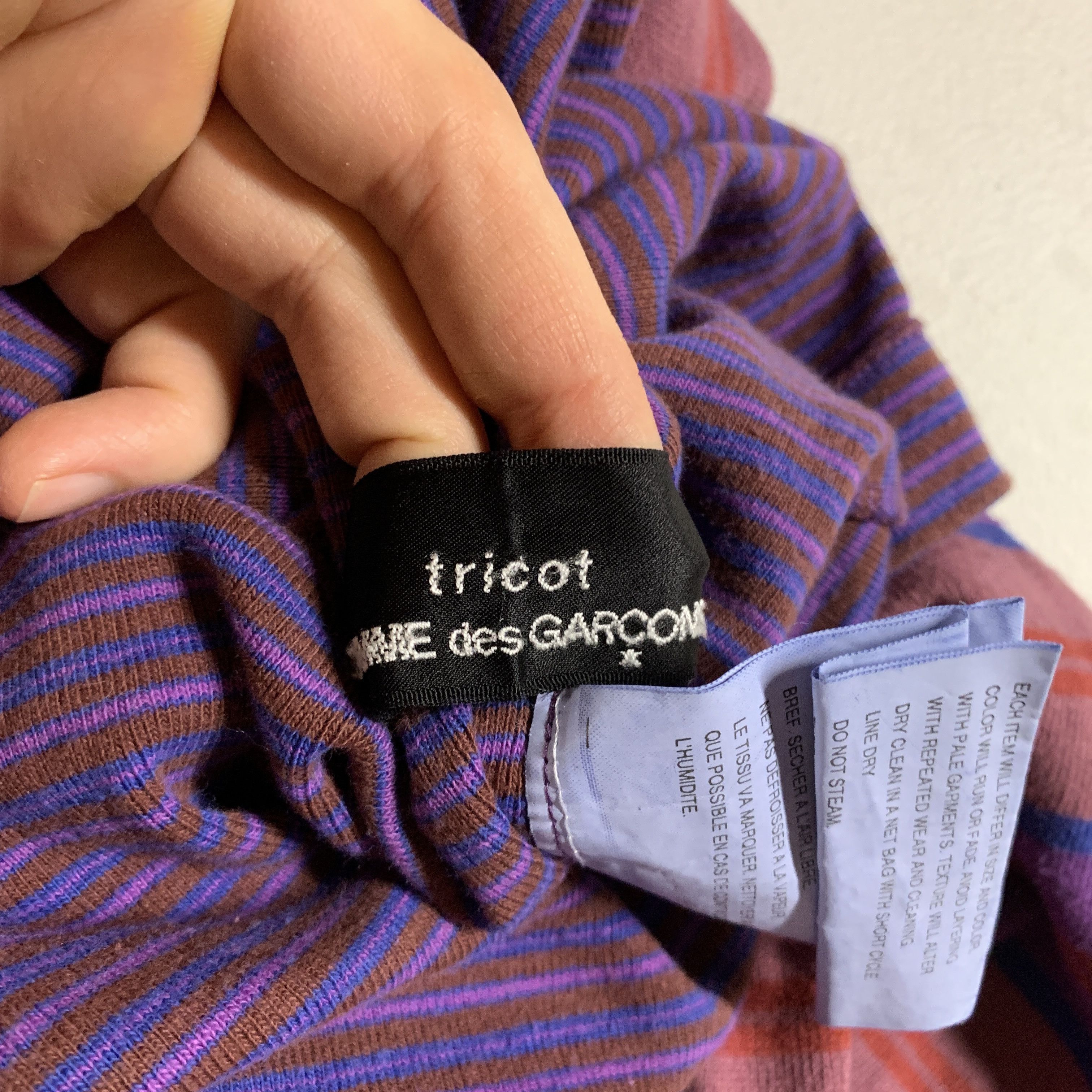Comme des Garcons × Tricot Comme des Garcons 2004 Patchwork Punk Shirt Size S / US 4 / IT 40 - 7 Thumbnail