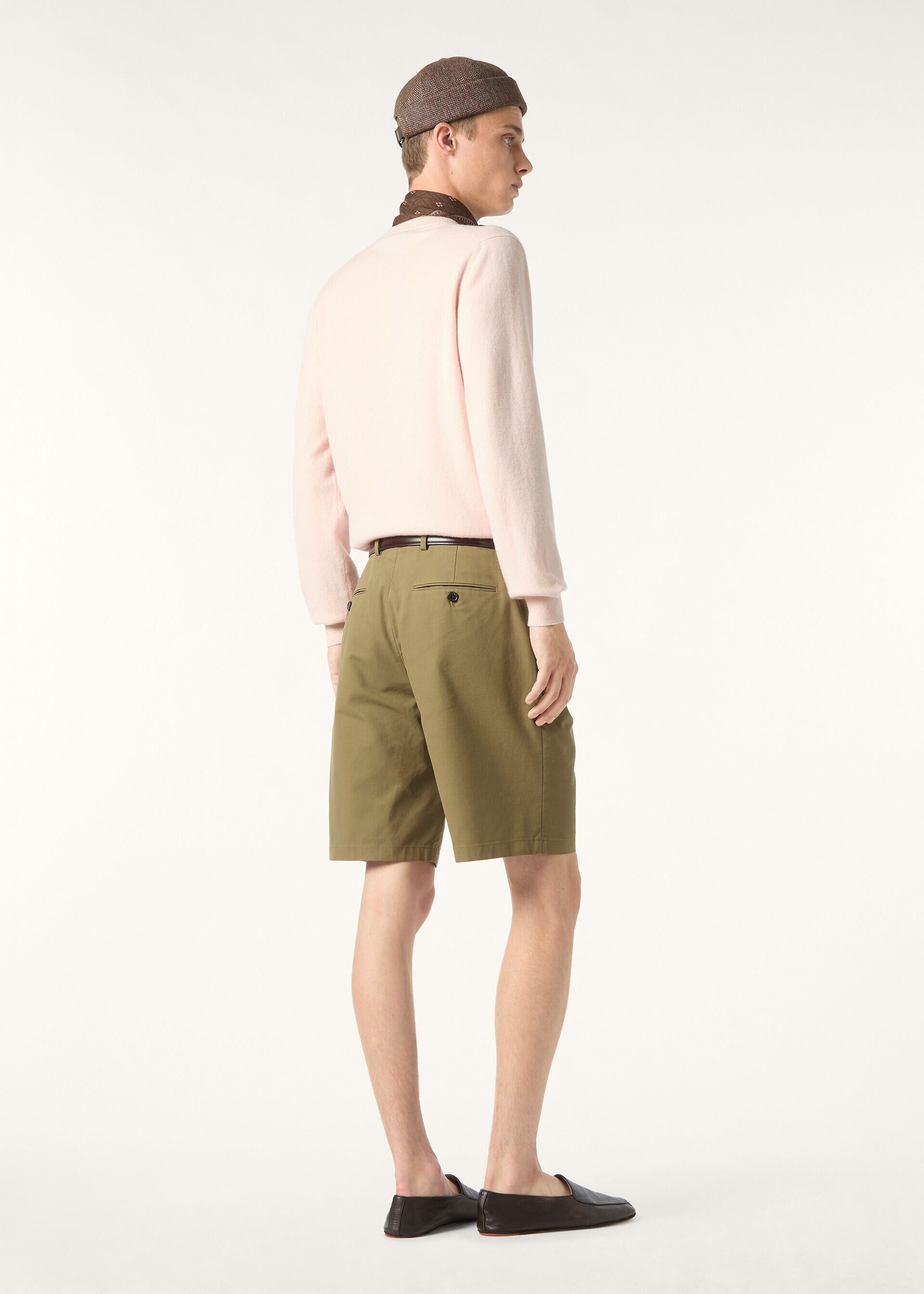 Loro Piana os11x0226 FAP3256 Jarno Bermuda Short in Foggy Green Size US 30 / EU 46 - 5 Thumbnail