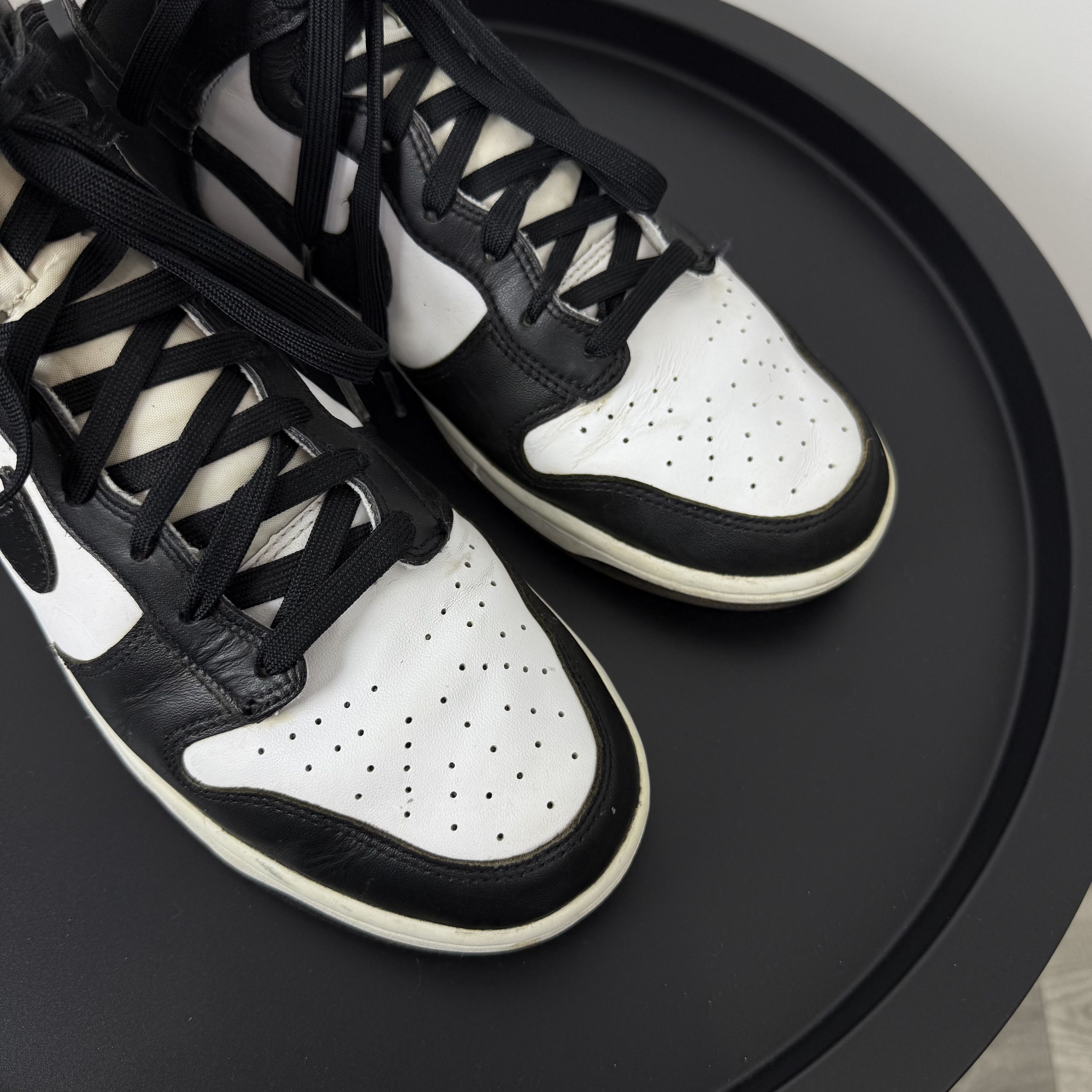 Nike Nike Dunk High Black/White Hi-Top Sneakers Size US 10 / EU 43 - 7 Thumbnail