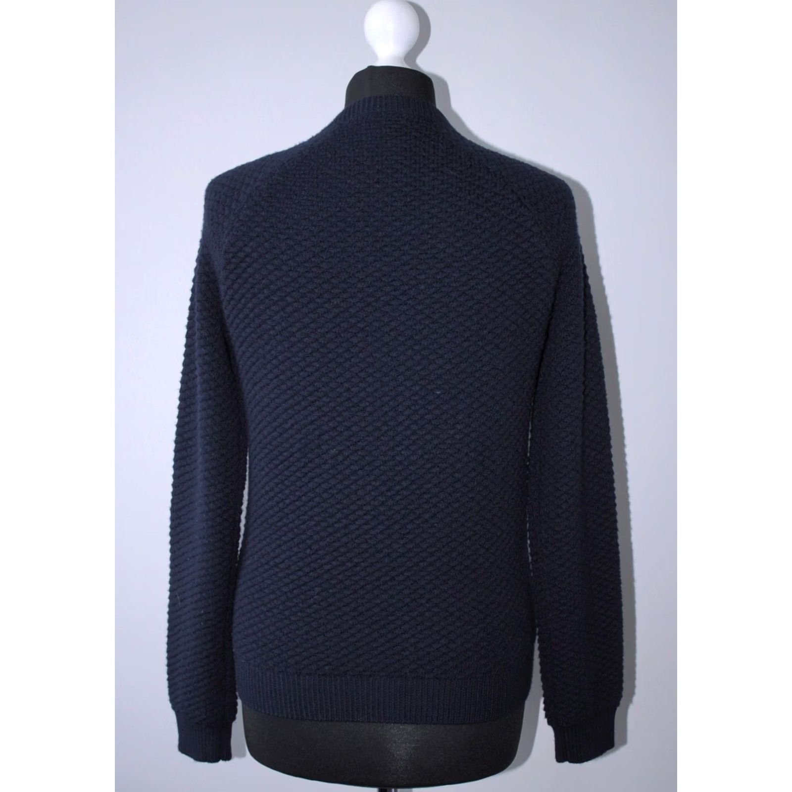Vintage Stenstroms Cardigan Jumper Blue 100% Merino Wool M Womens Size M Jumper Cardigan Blue Stenstroms Wool 100% Merino Womens M Size M / US 6-8 / IT 42-44 - 4 Thumbnail