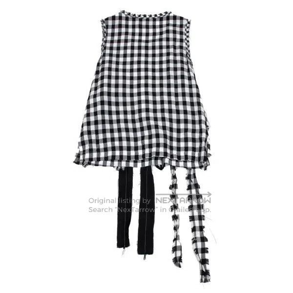 Comme des Garcons Comme Des Garcons Black and white vintage plaid tie vest t Size S / US 4 / IT 40 - 3 Thumbnail