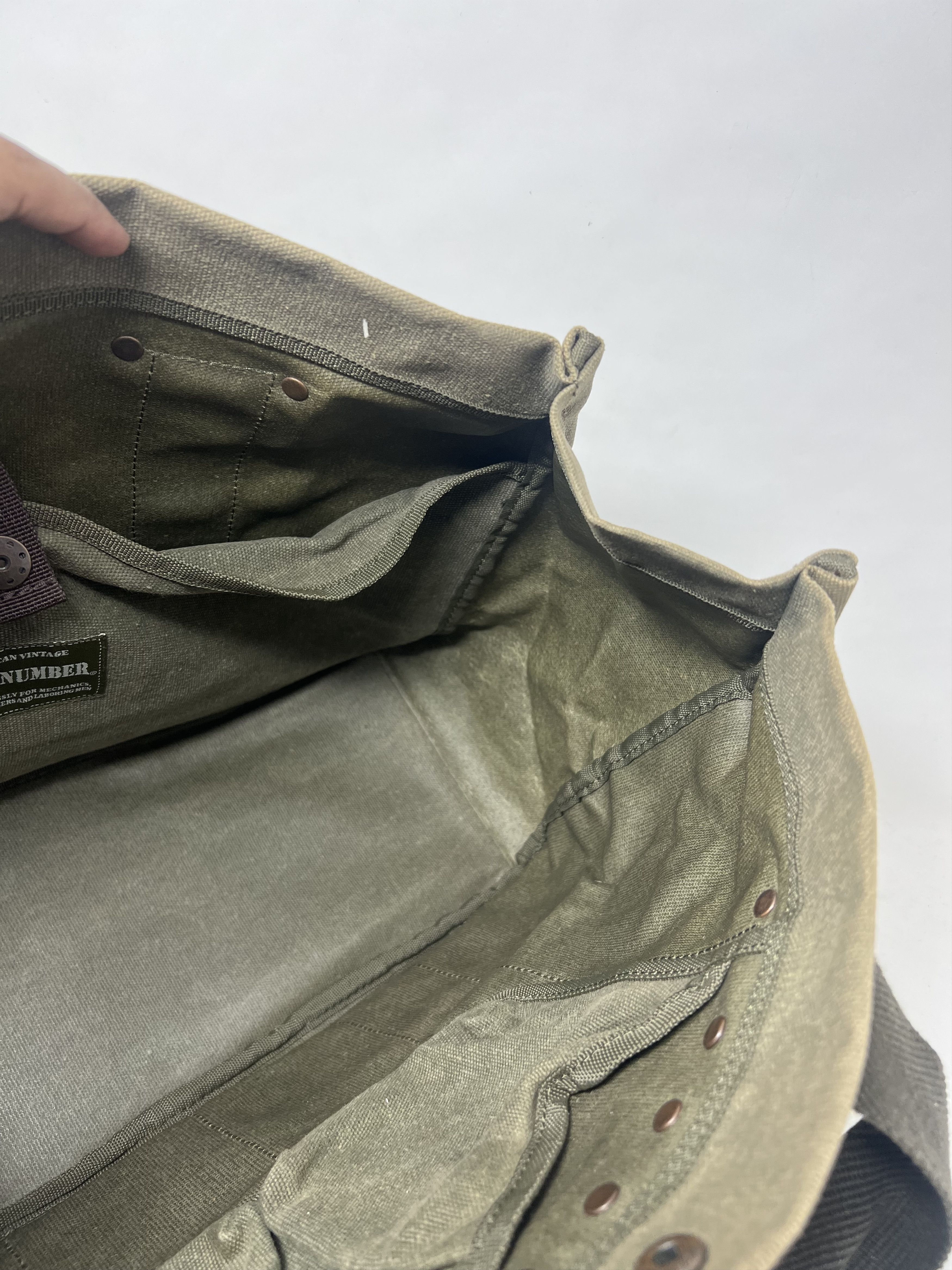 Japanese Brand Back Number Canvas Tote Bag Size ONE SIZE - 11 Thumbnail