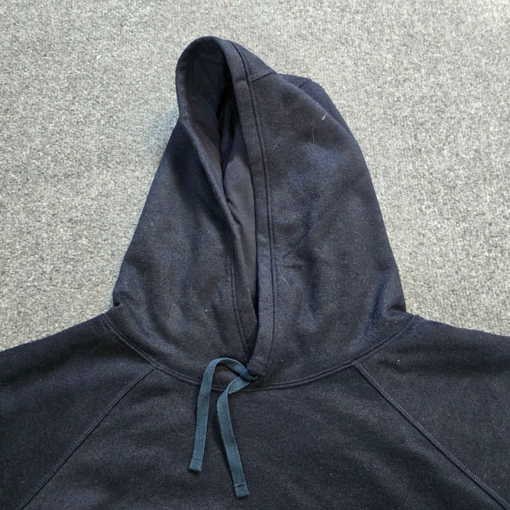 Prana Prana Sweater Women Size M Blue Wool Blend Hoodie Drawstring Pockets Casual Pullover Mock Neck Long Sleeve Size M / US 6-8 / IT 42-44 - 2 Thumbnail