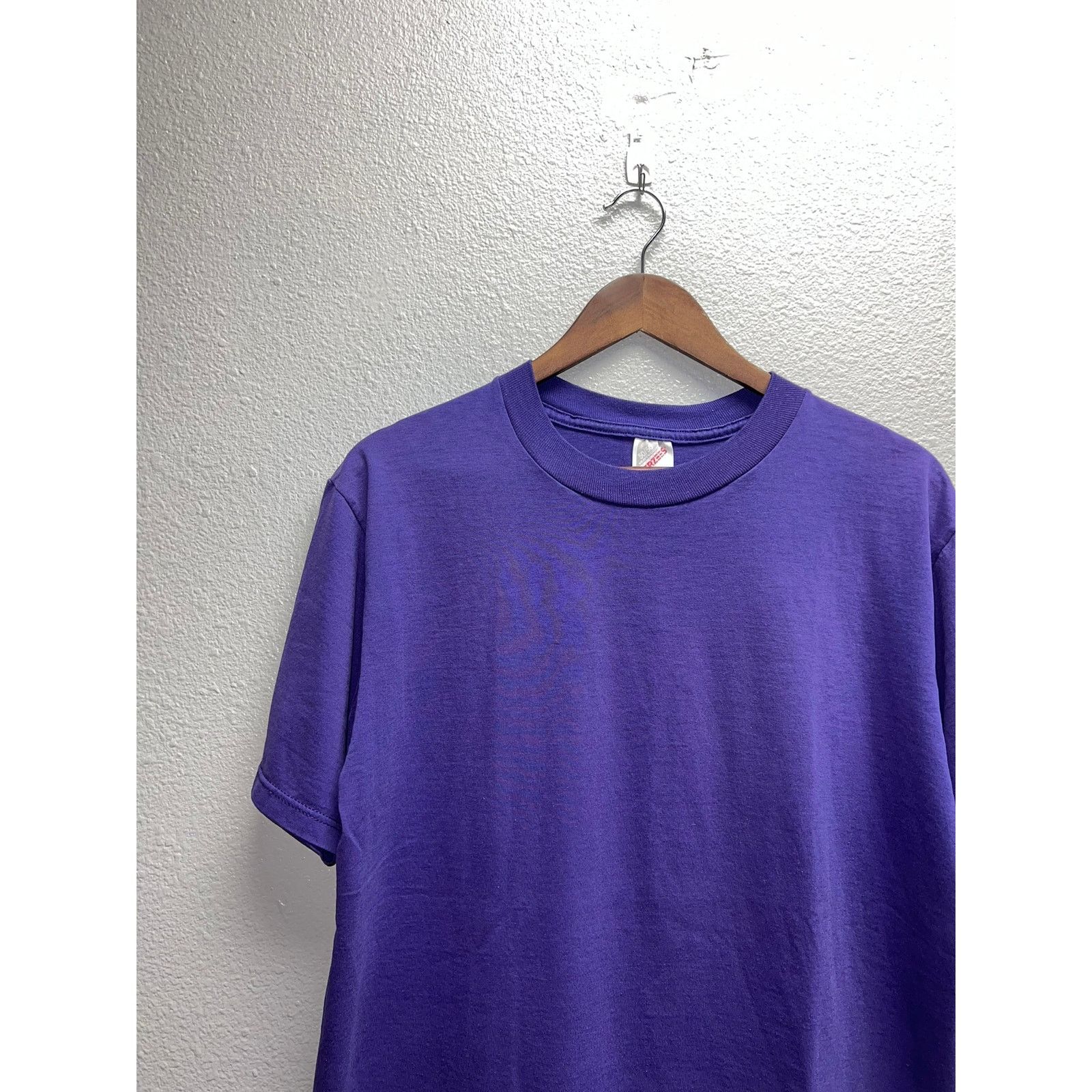 Jerzees Vintage Purple Blank Shirt Jerzees USA Made 50/50 Tee 90s L Size US L / EU 52-54 / 3 - 2 Thumbnail