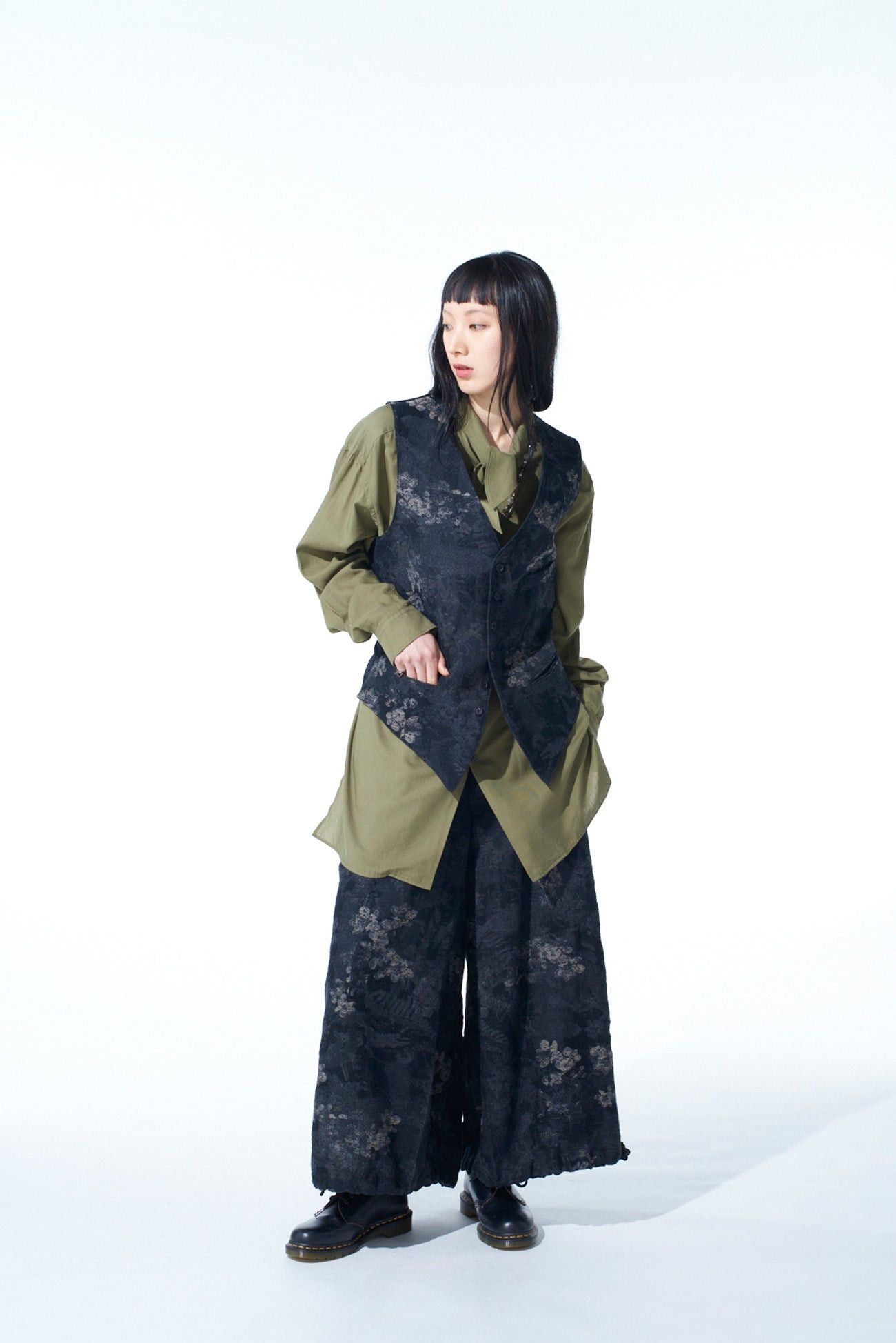 Yohji Yamamoto S'yte Yohji Yamamoto - FADED FLORAL JACQUARD VEST Size US L / EU 52-54 / 3 - 13 Thumbnail
