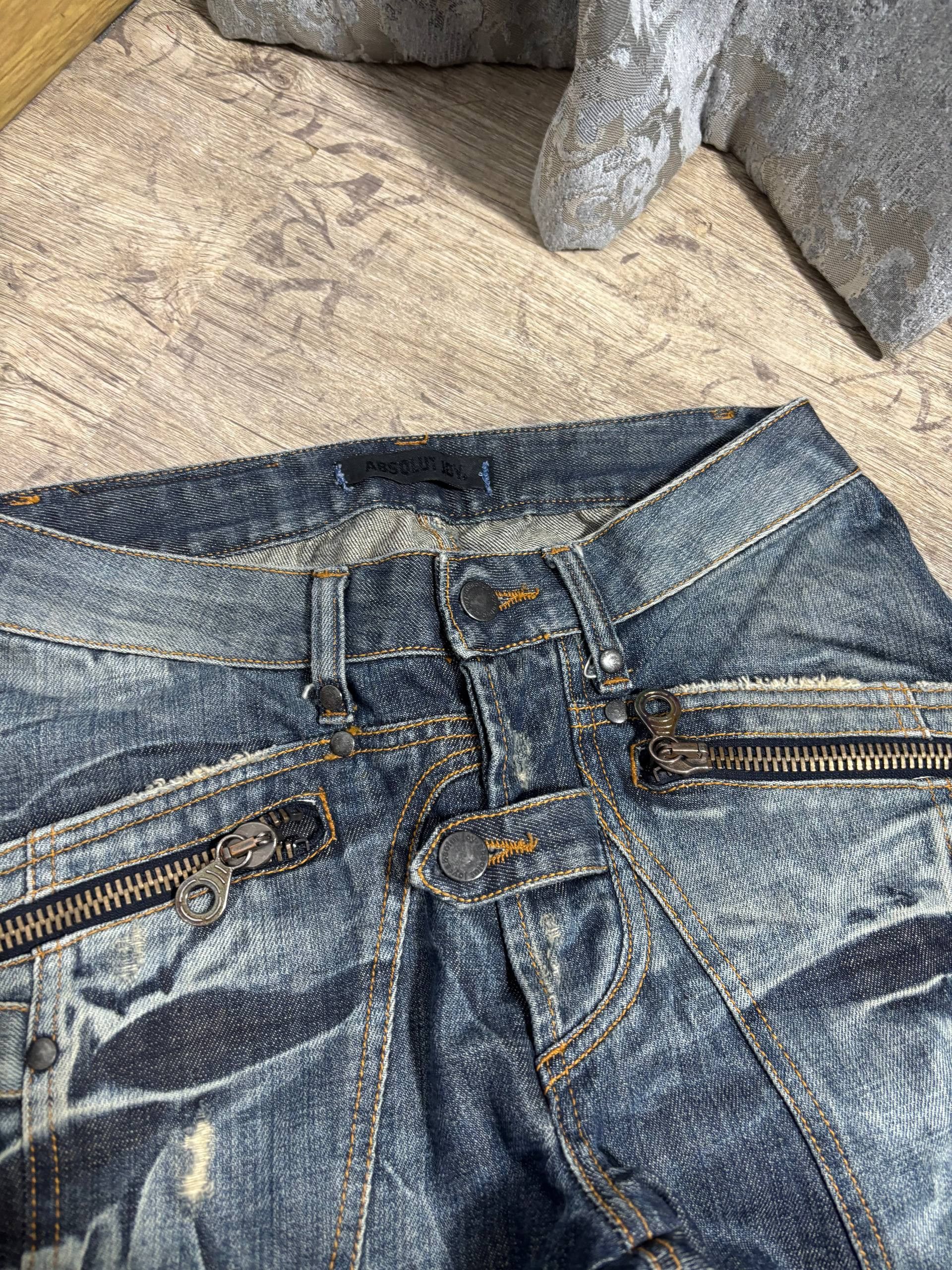 Absolut Joy Absolut Joy Fade Distressed Damage Jeans Sz 28 Size US 28 / EU 44 - 6 Thumbnail