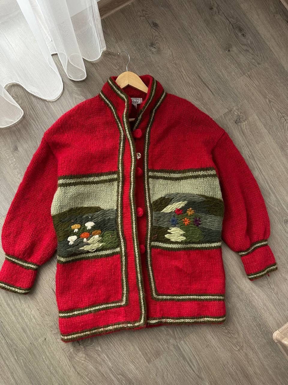 Japanese Brand × Vintage Vintage Dobsina Hand Knitted Icelandic Wool Cardigan Size US M / EU 48-50 / 2 - 5 Thumbnail