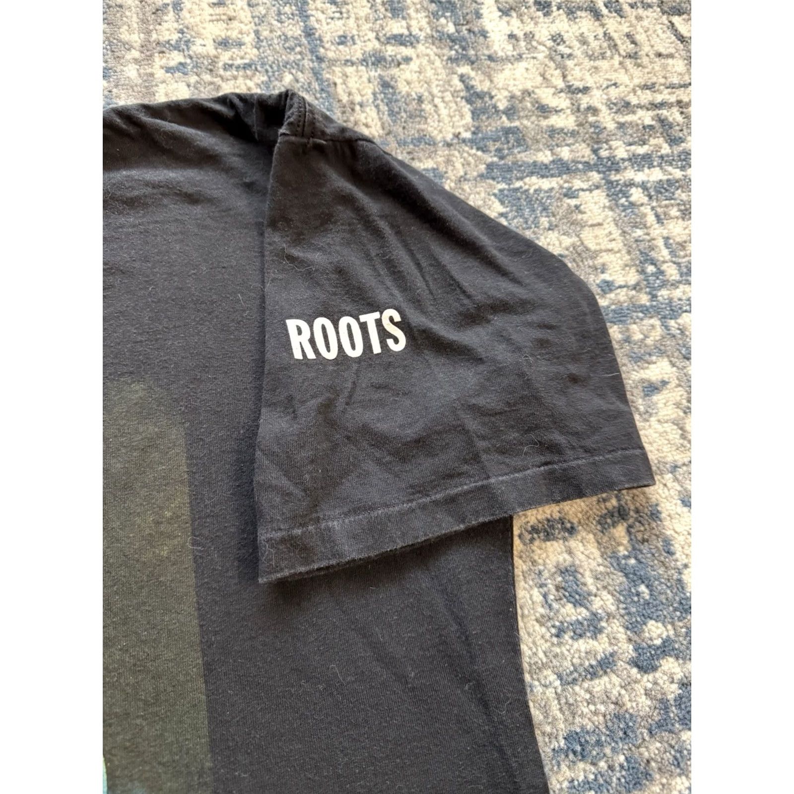 Roots VINTAGE Roots Athletics T-Shirt Black Graphic Print Crew Neck Short Sleeve 2000s Canada Men XL Size Regular Logo 2000-2009 Art Movie Size US XL / EU 56 / 4 - 3 Thumbnail