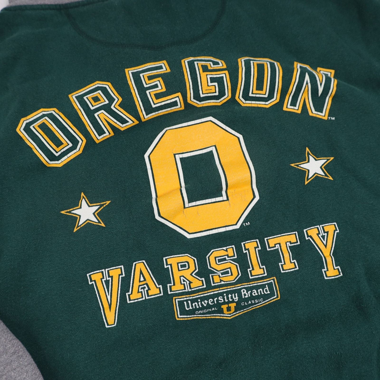 Vintage Vintage Univeristy of Oregon Varsity 2 Tone Hoodie Size US L / EU 52-54 / 3 - 9 Thumbnail