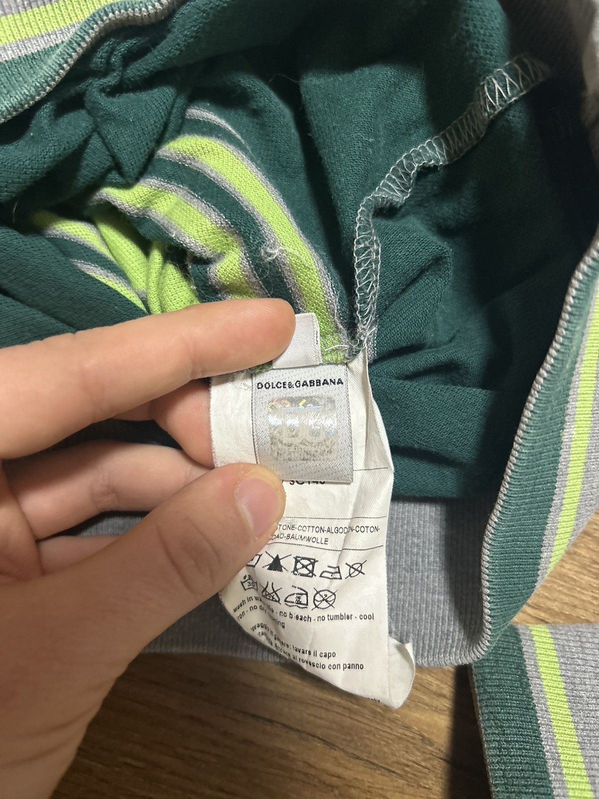 Dolce & Gabbana Vintage Dolce&Gabbana striped hoodie Size US M / EU 48-50 / 2 - 7 Thumbnail