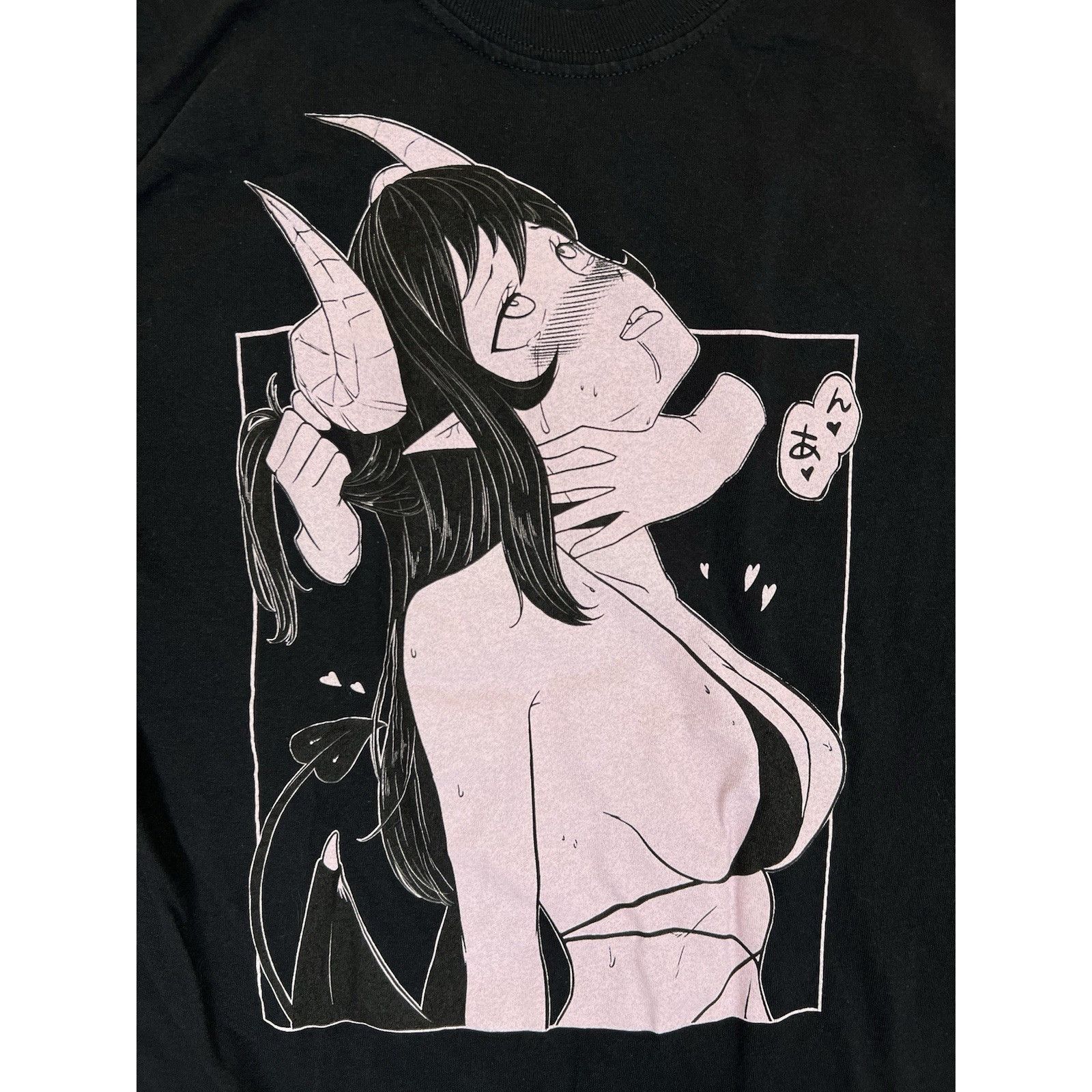 Other Lewd Complex T-Shirt Mens Small Black Graphic Anime Girl Lon Size US S / EU 44-46 / 1 - 2 Thumbnail