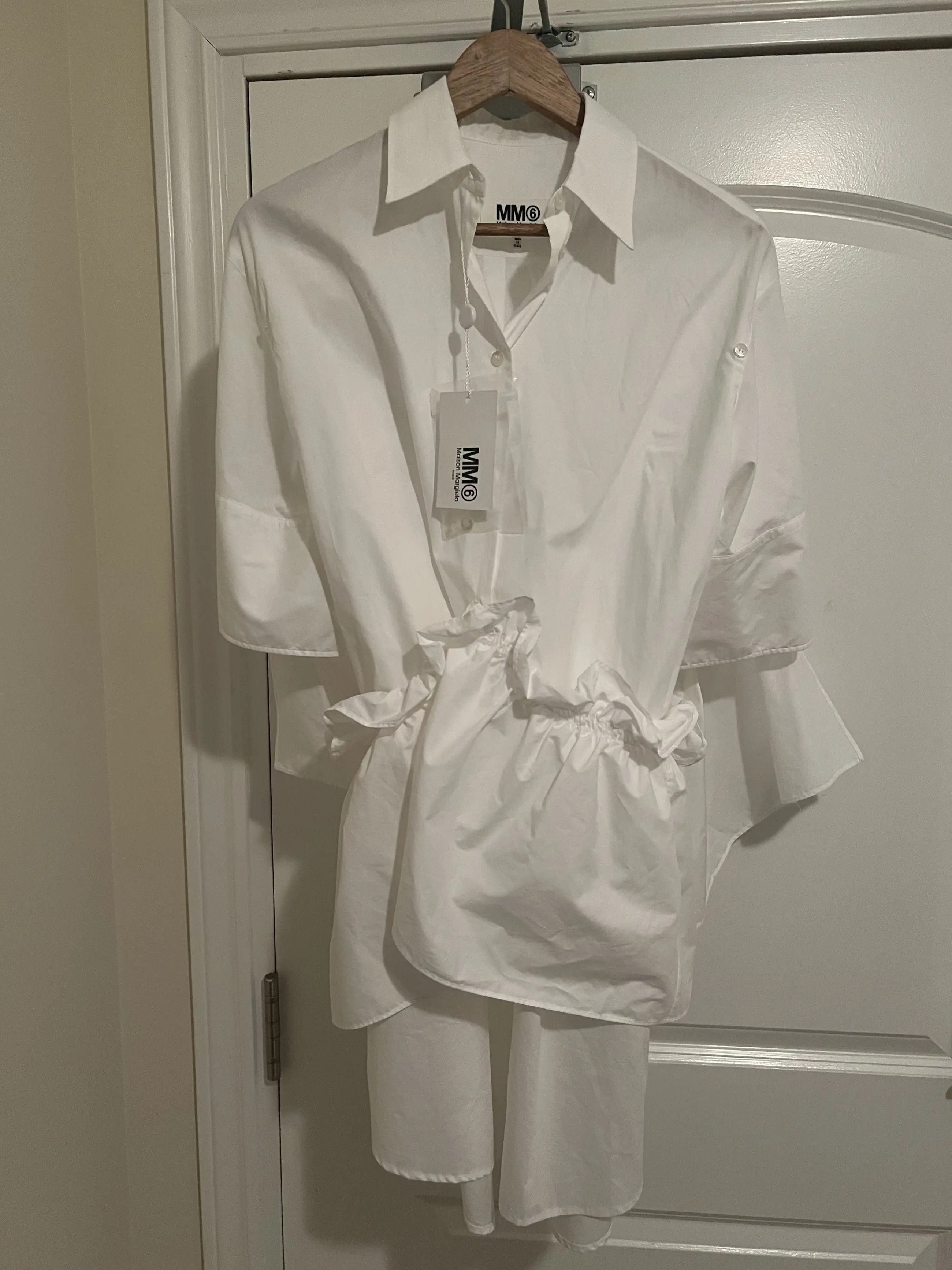 Maison Margiela RUFFLE PANEL LONG SHIRT Size L / US 10 / IT 46 - 3 Thumbnail
