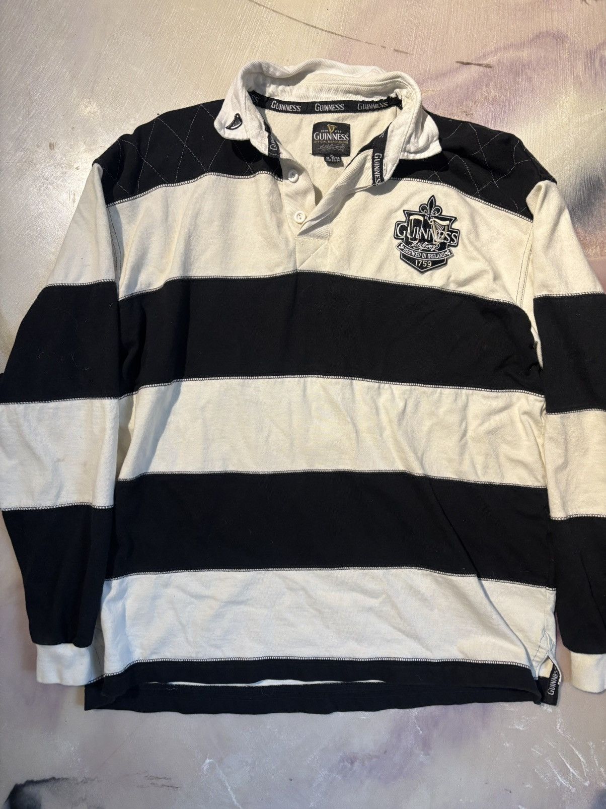 Vintage Vintage Guinness Beer Rugby Polo Size US XL / EU 56 / 4 - 1 Thumbnail