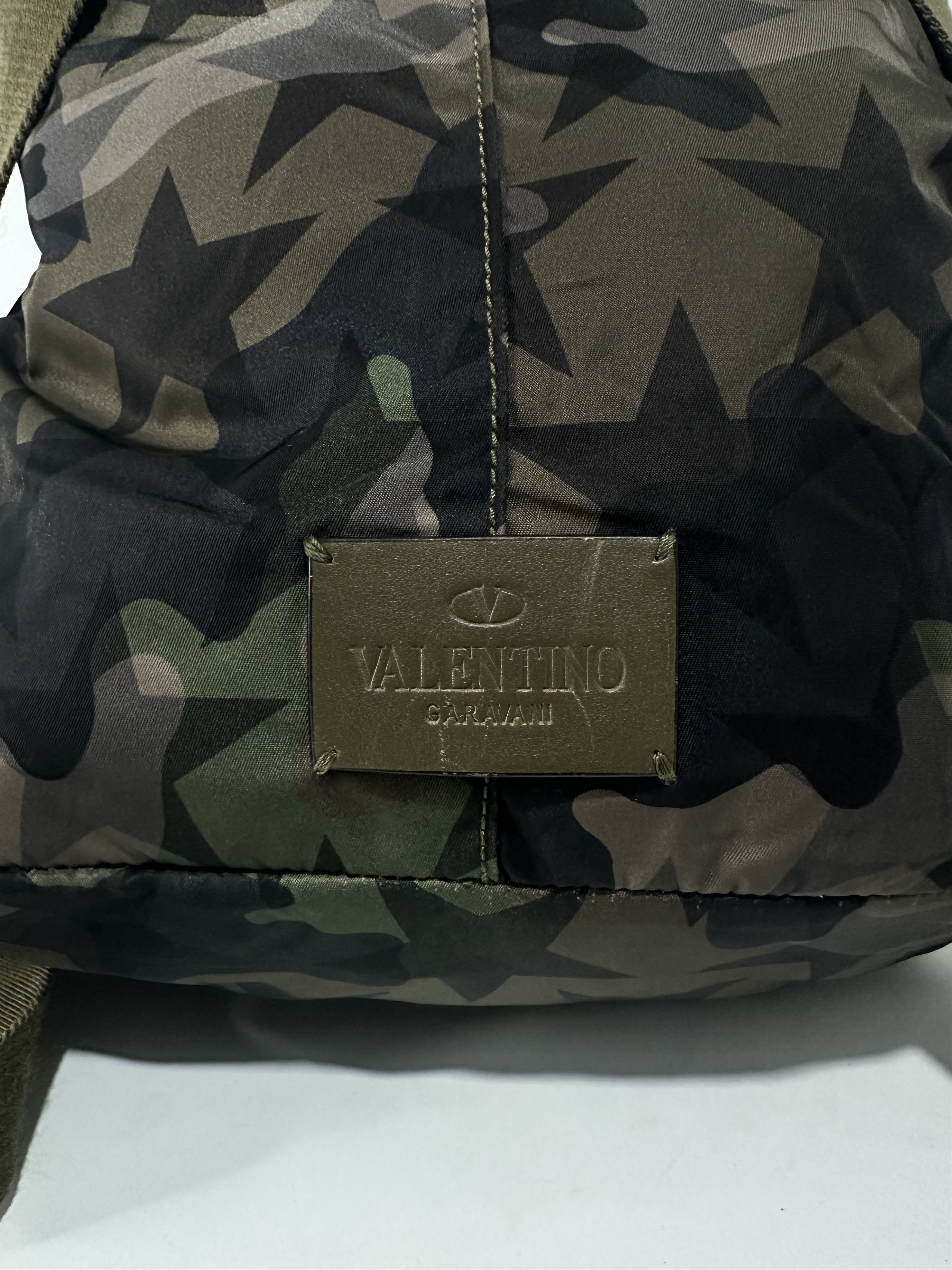 Valentino Valentino Garavani Camouflage Backpack Nylon and Leather Size ONE SIZE - 3 Thumbnail