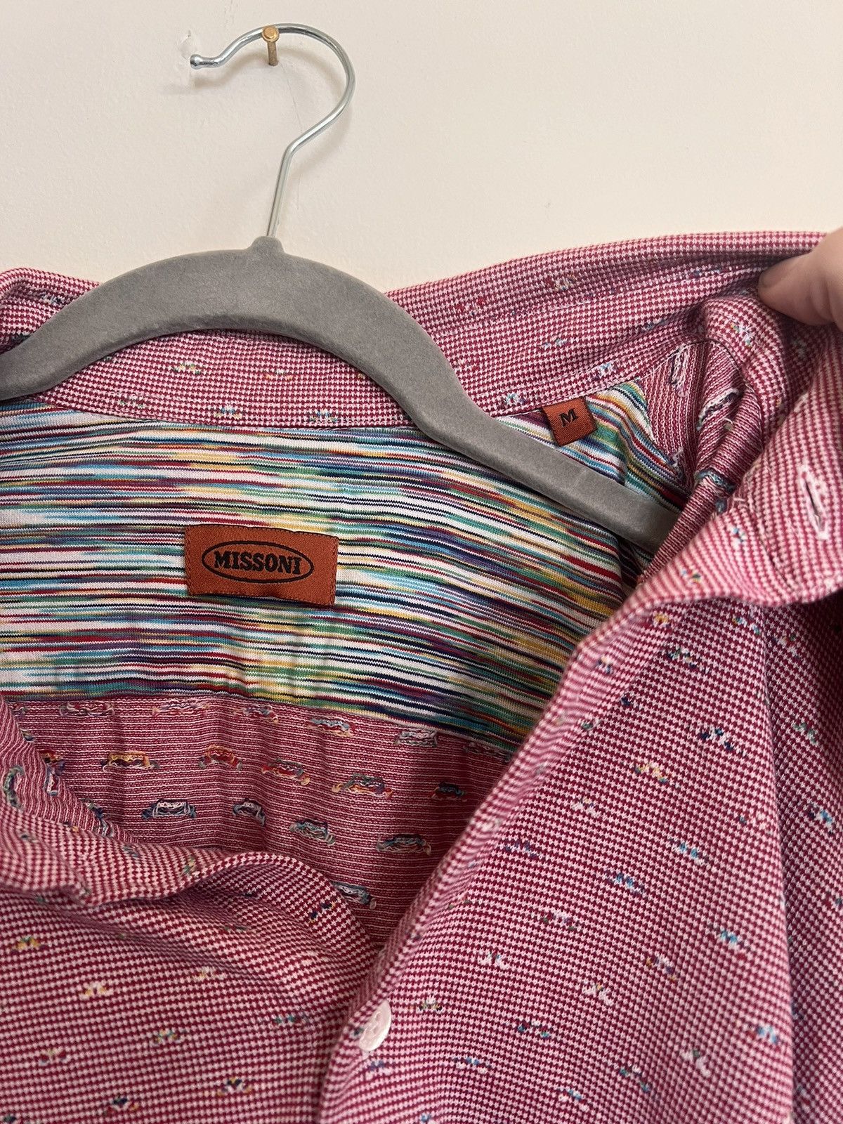 Missoni Red and White Multicolor Button Down Size US M / EU 48-50 / 2 - 2 Thumbnail