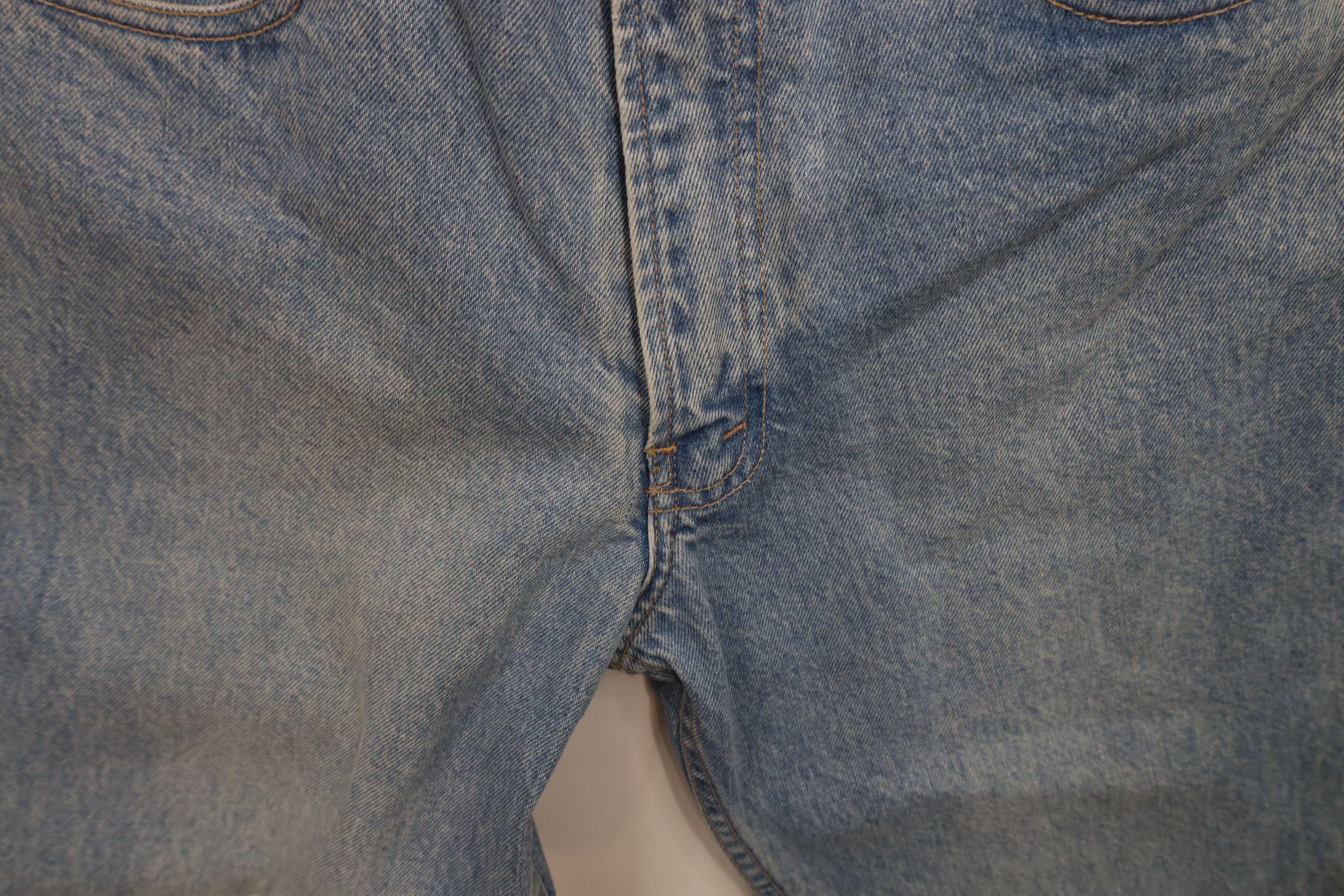 Vintage Vintage 90s Streetwear Straight Leg Denim Jeans Blue Cotton Size US 31 - 7 Thumbnail